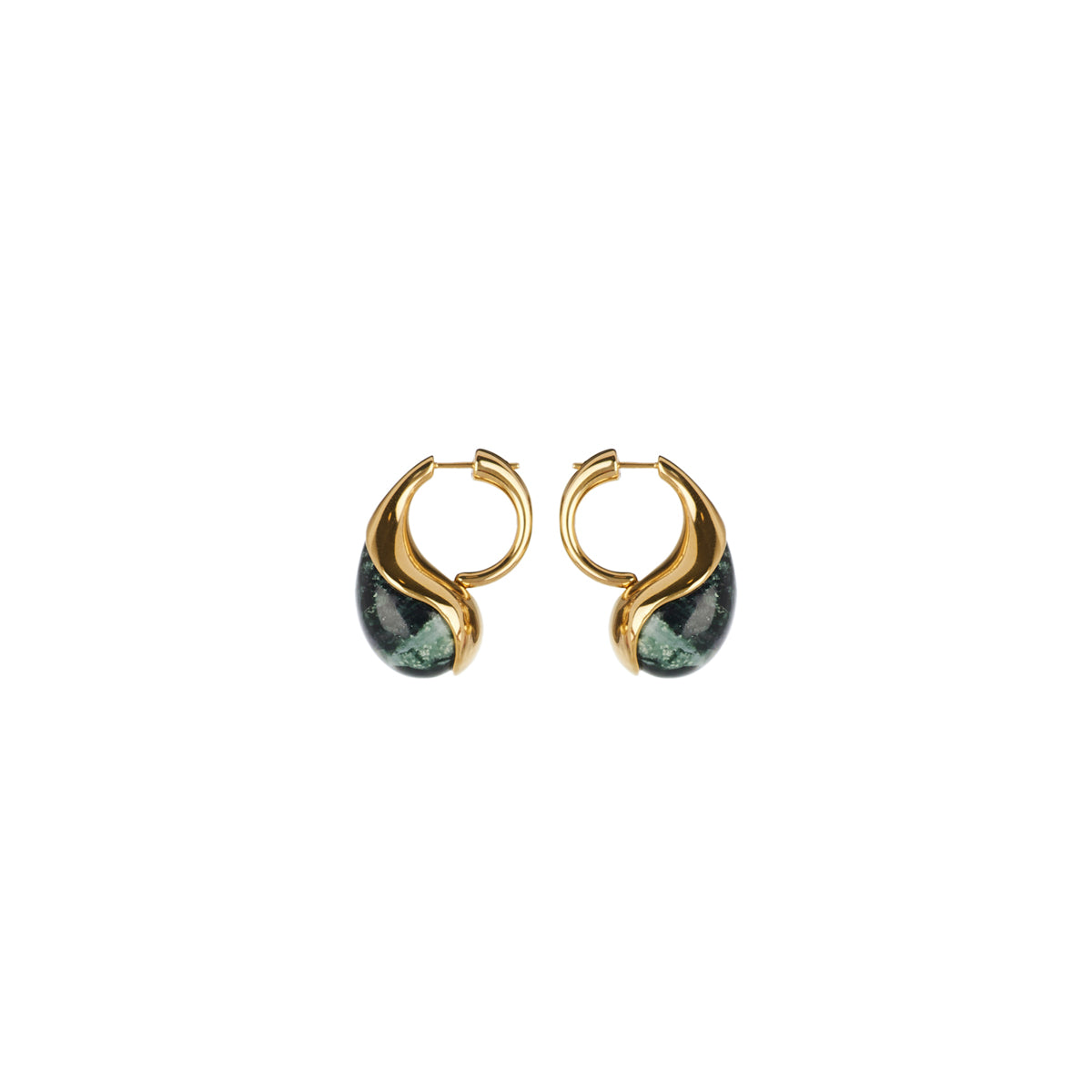 Marble Drop Earrings Bottega veneta – Гарантія оригінальності – боковий вид
