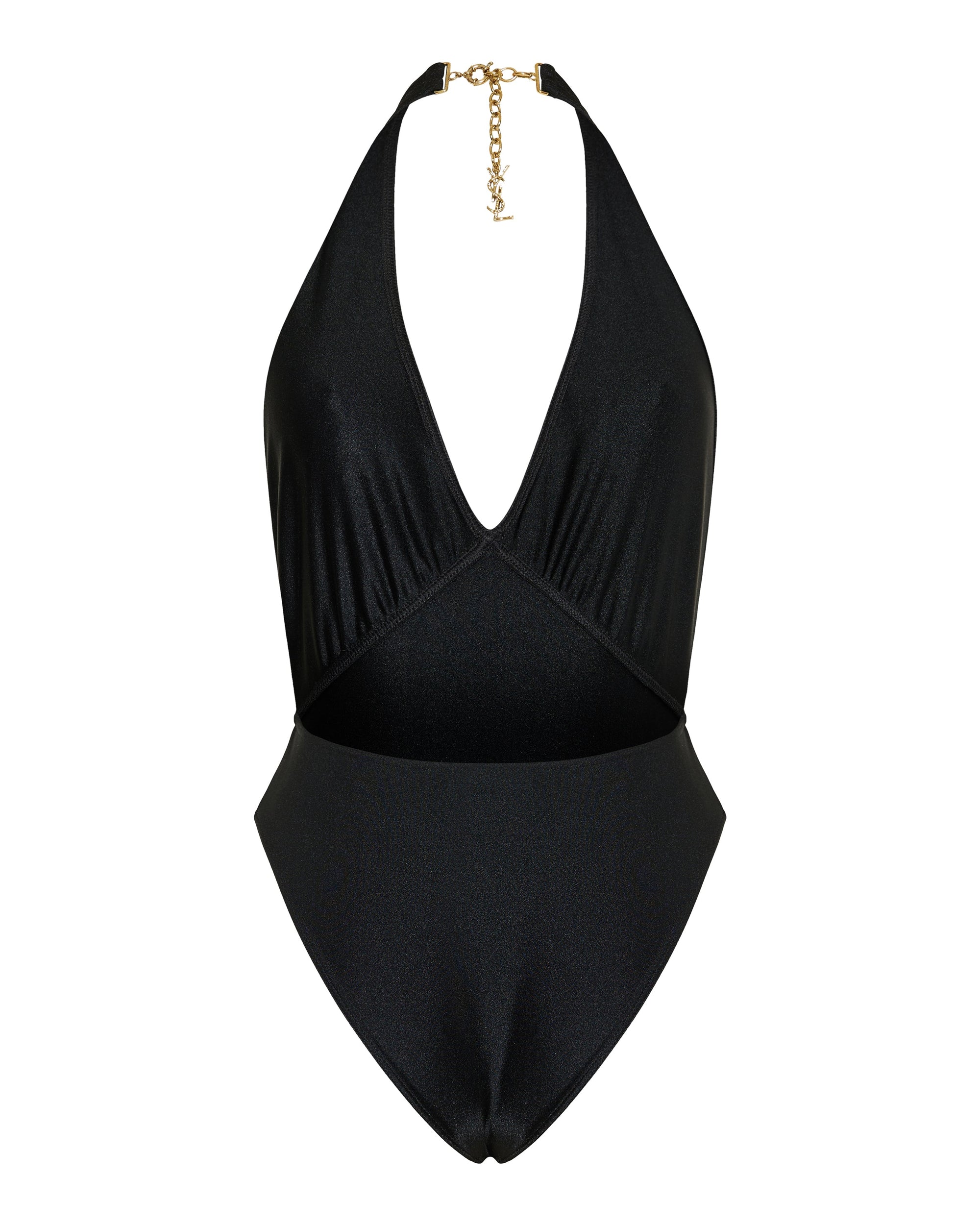 Оригінальна Gathered Halterneck Swimsuit Saint laurent – детальний вид