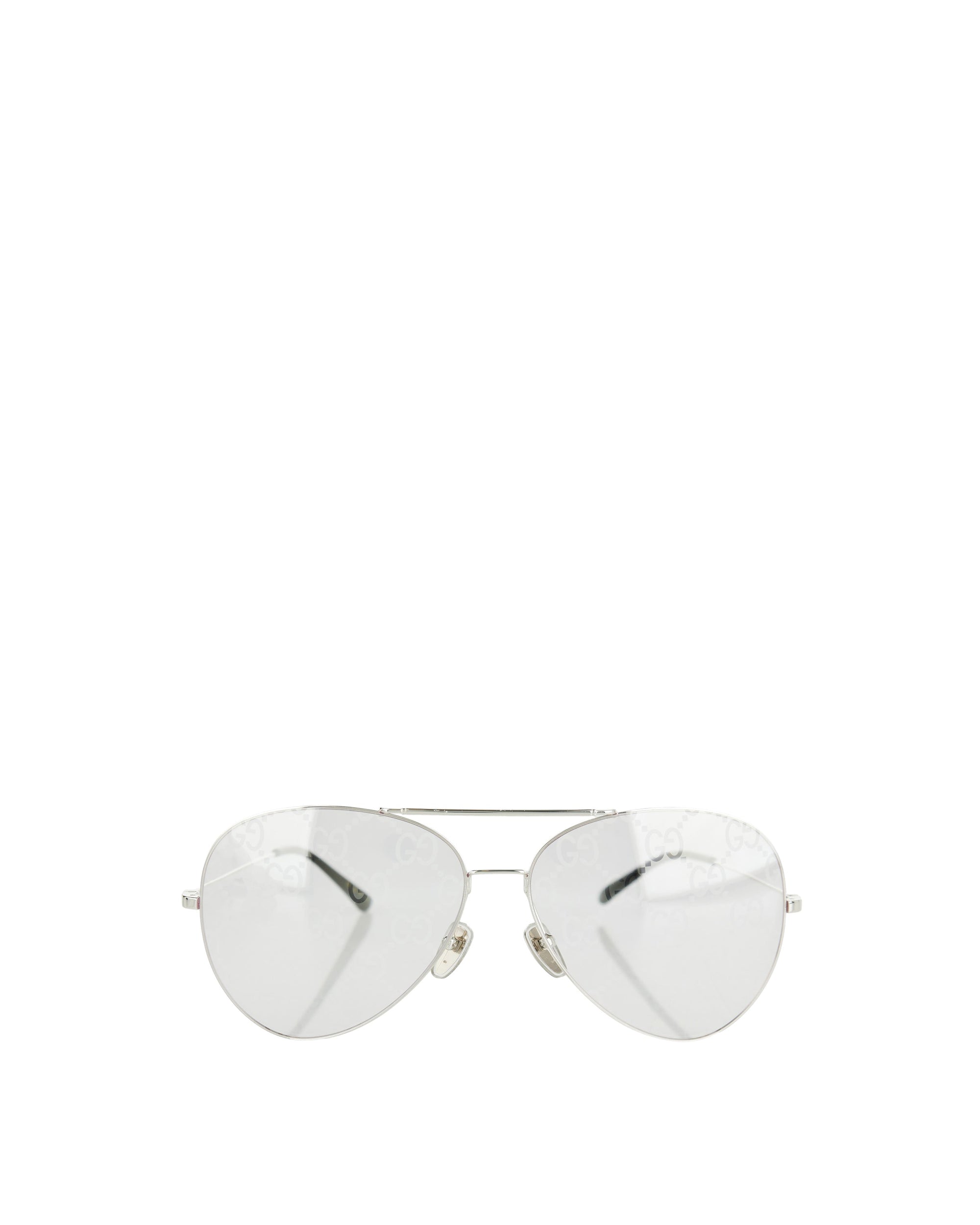 Aviator Style Silver Tone Sunglasses Gucci оригінал – Купити в Україні – боковий вид