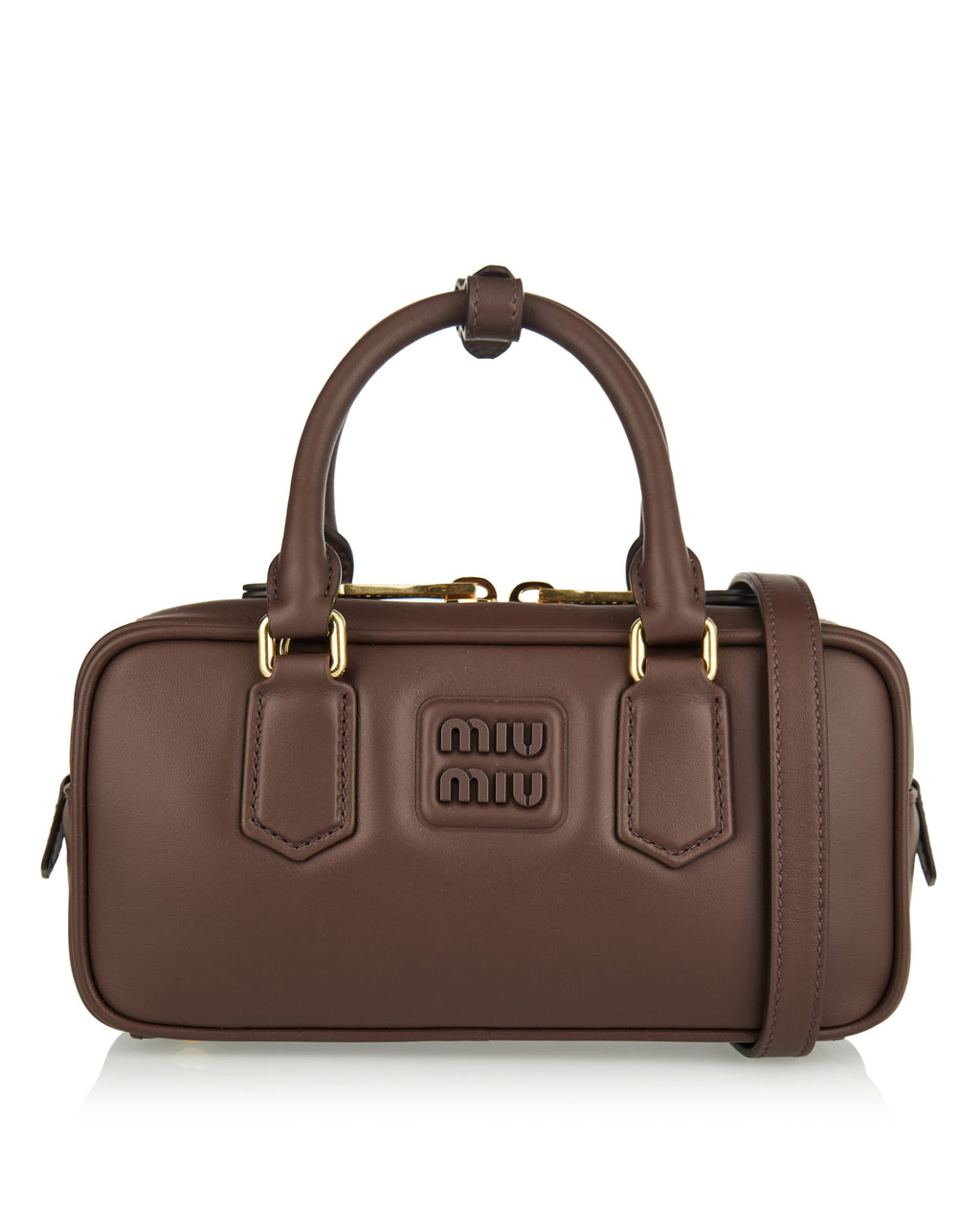 Arcadie Leather Bag Miu miu – Гарантія оригінальності – боковий вид