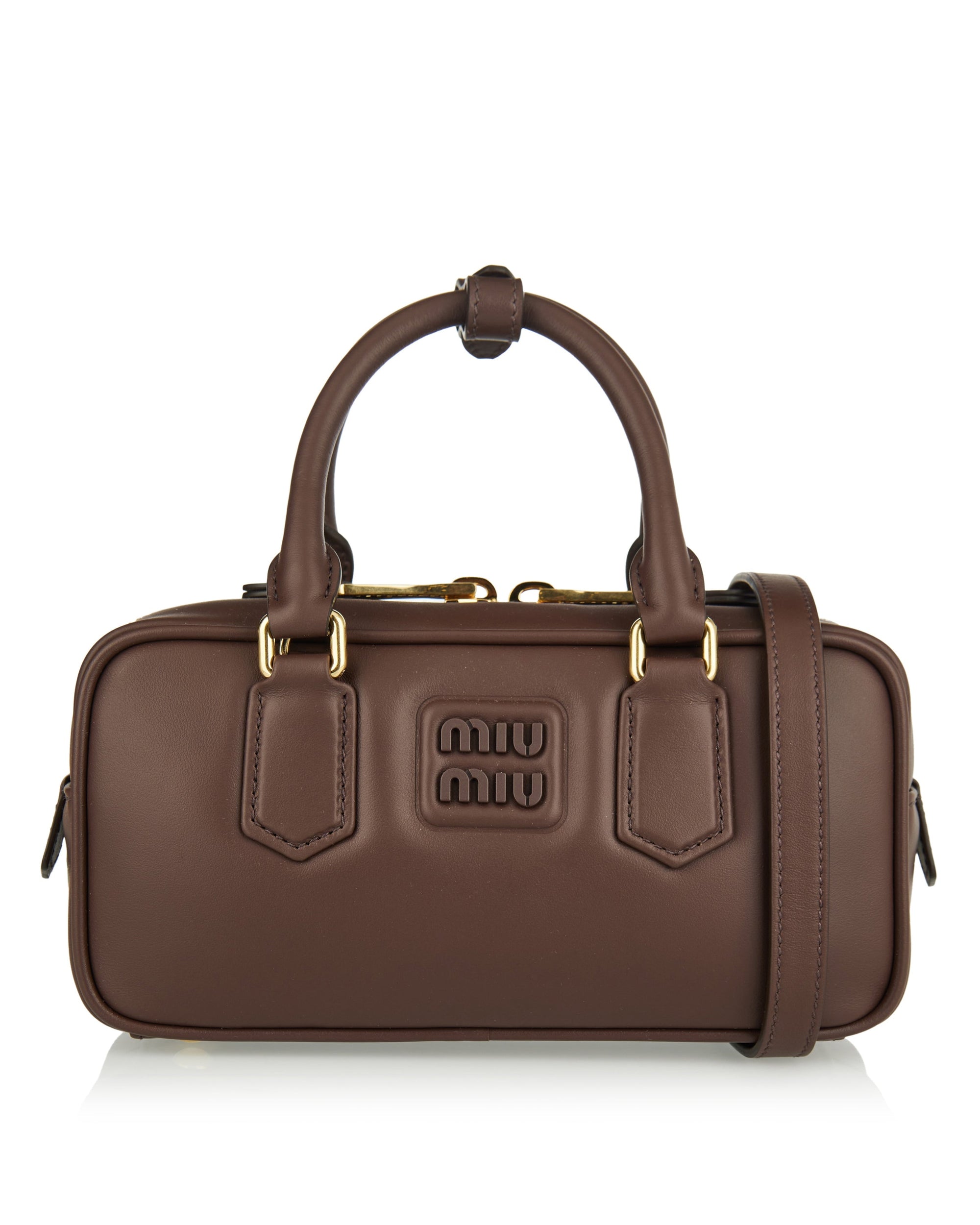 Arcadie Leather Bag Miu miu – Гарантія оригінальності – боковий вид