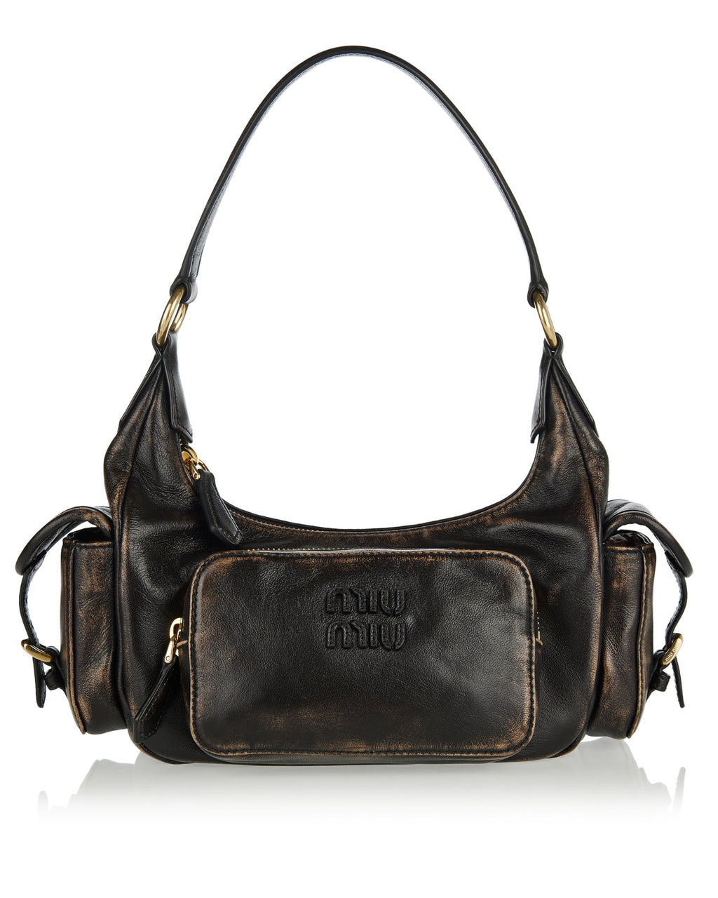 Оригінальна Pocket Leather Bag Miu miu – боковий вид