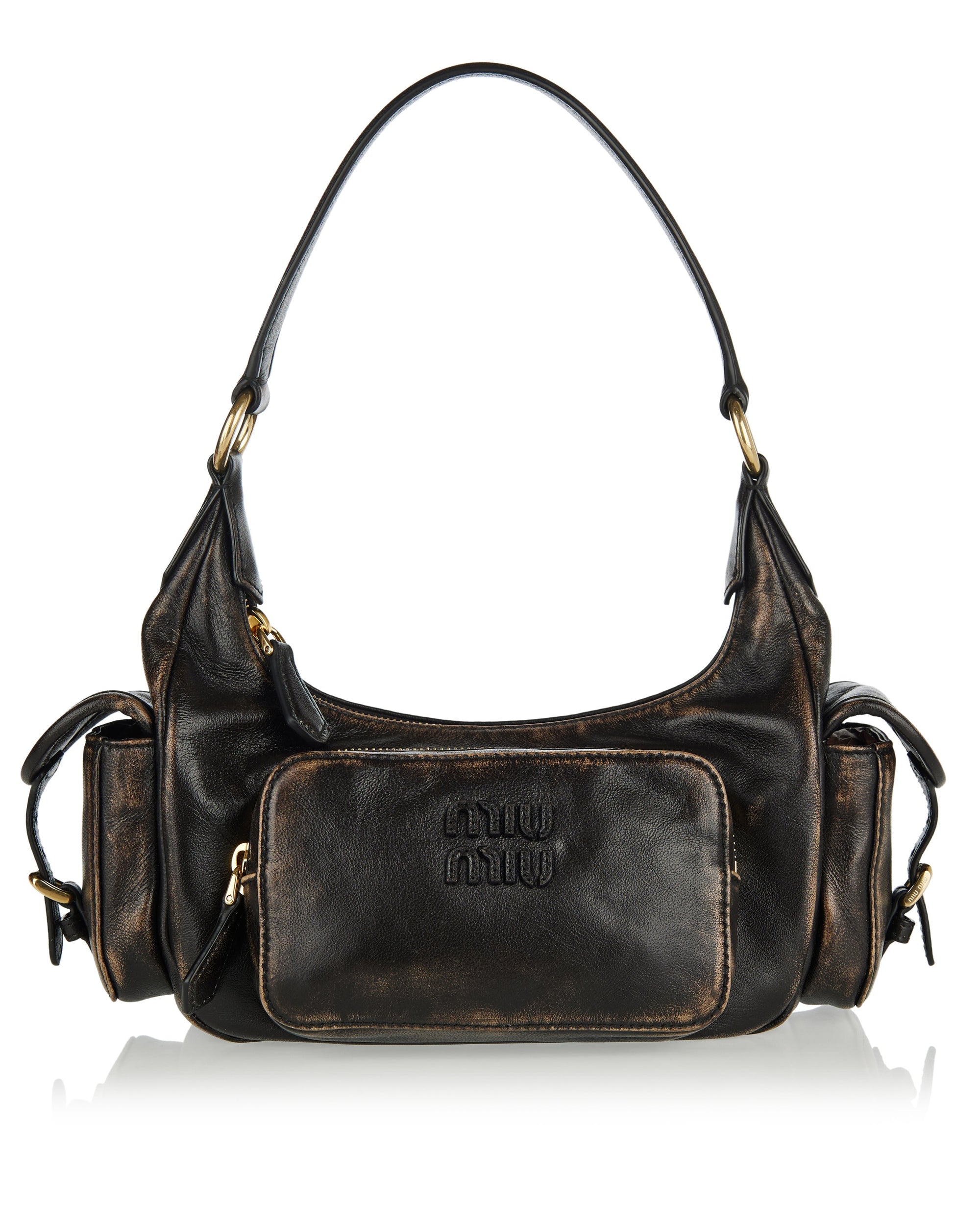 Оригінальна Pocket Leather Bag Miu miu – боковий вид