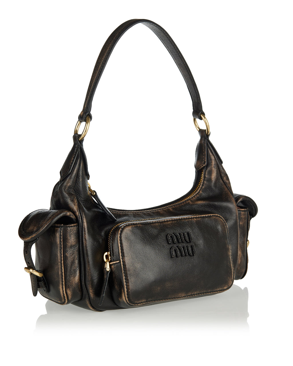 Оригінальна Pocket Leather Bag Miu miu – вид ззаду