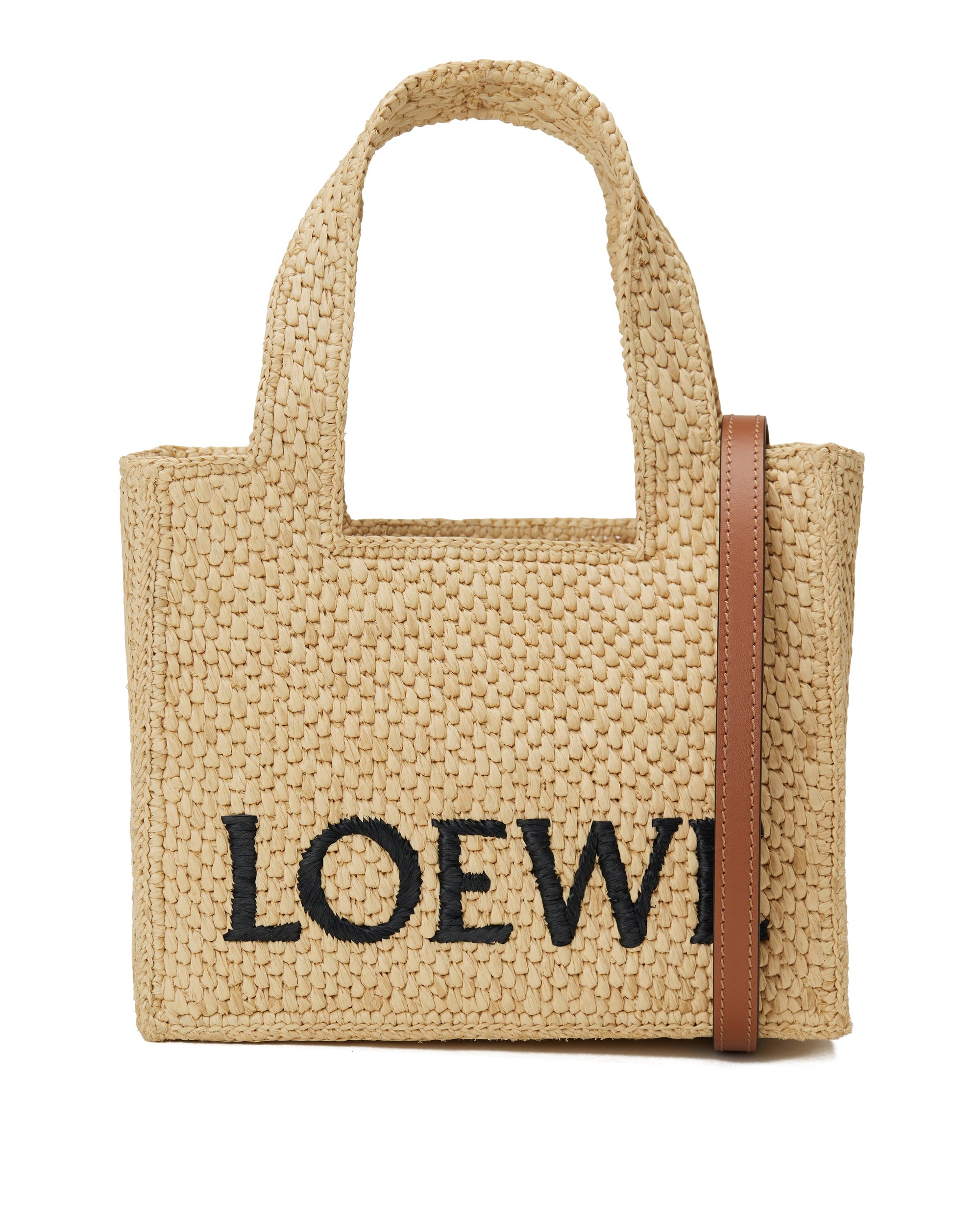 Font Mini Raffia Tote Loewe – Гарантія оригінальності – боковий вид