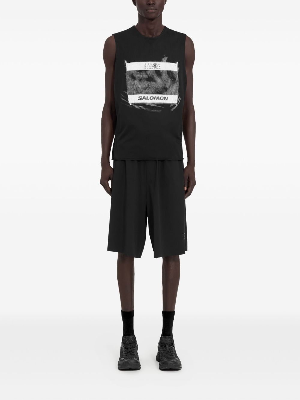 X Salomon Logo-Print Tank Top Maison margiela – Гарантія оригінальності – детальний вид