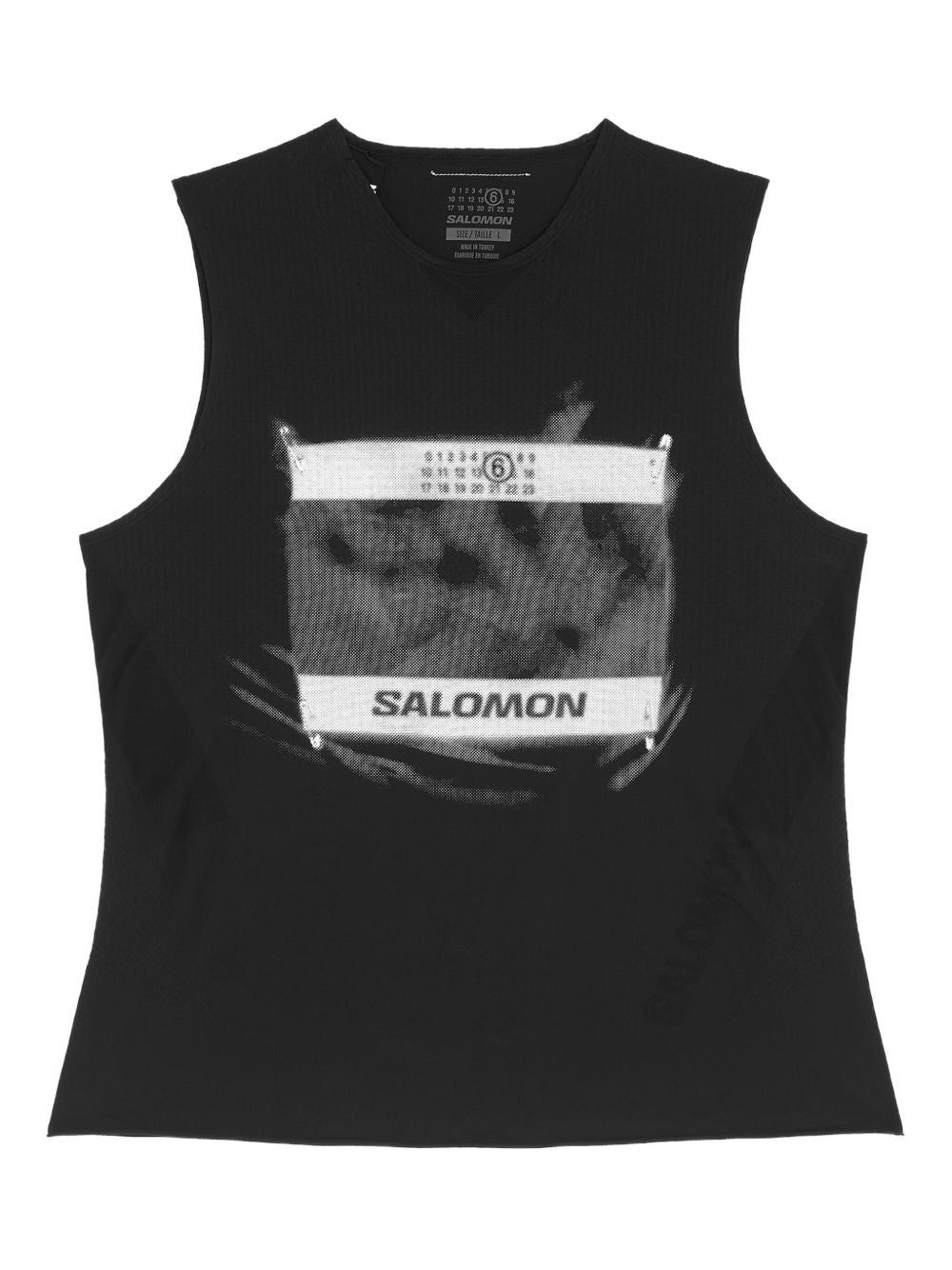 X Salomon Logo-Print Tank Top Maison margiela – Гарантія оригінальності – боковий вид