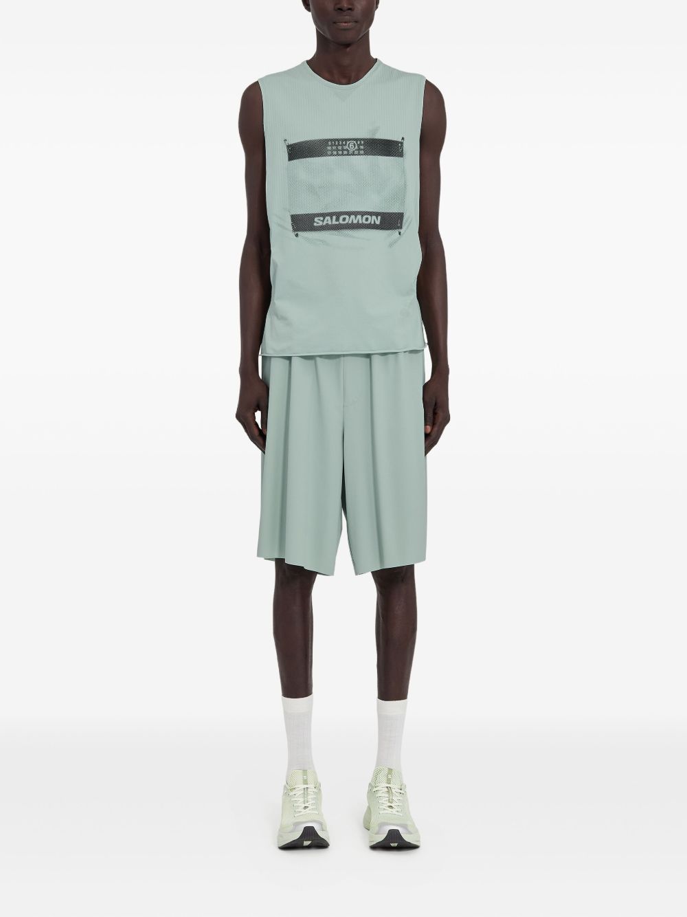 X Salomon Logo-Print Tank Top Maison margiela – Гарантія оригінальності – детальний вид