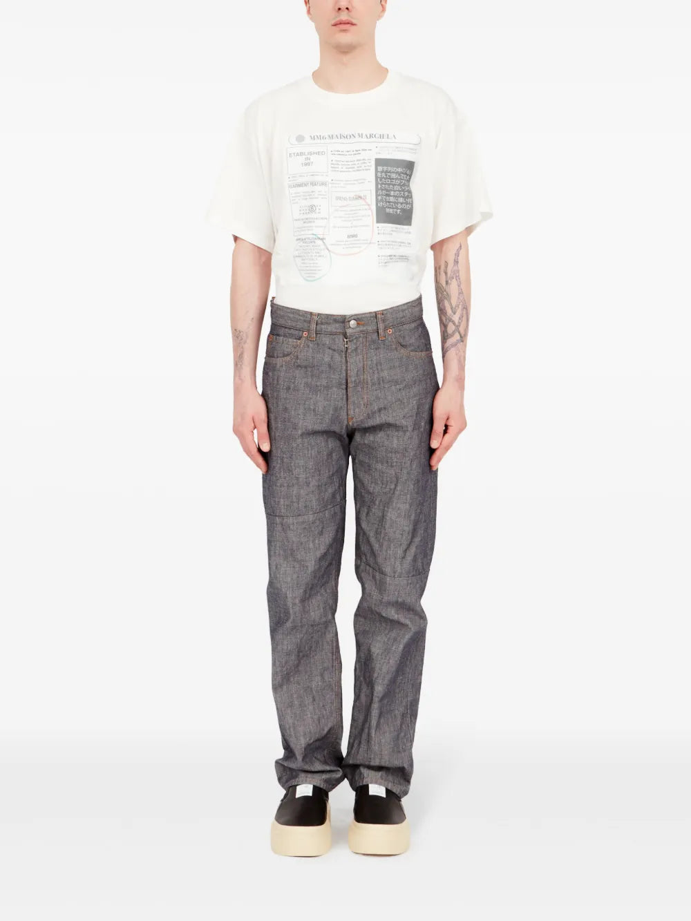 Оригінальна Five-Pocket Jeans Maison margiela – вид ззаду