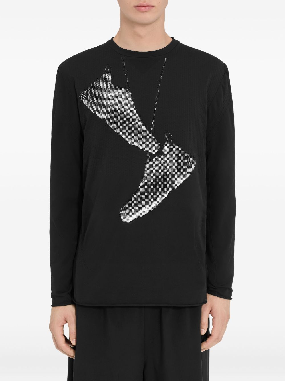 X Salomon Graphic-Print Sweatshirt Maison margiela – Гарантія оригінальності – вид ззаду