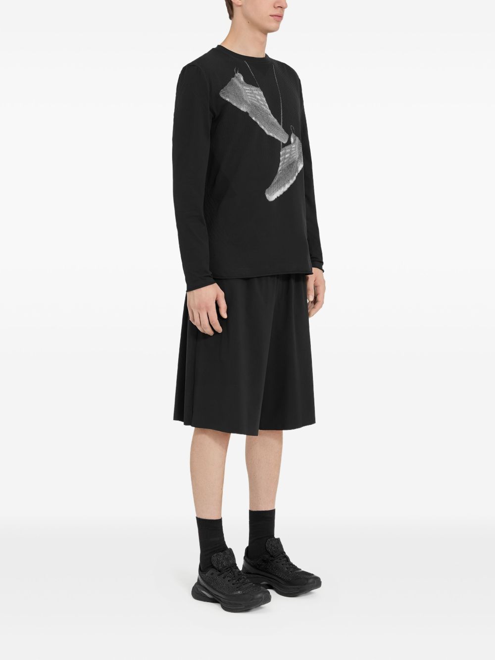 X Salomon Graphic-Print Sweatshirt Maison margiela – Гарантія оригінальності – детальний вид
