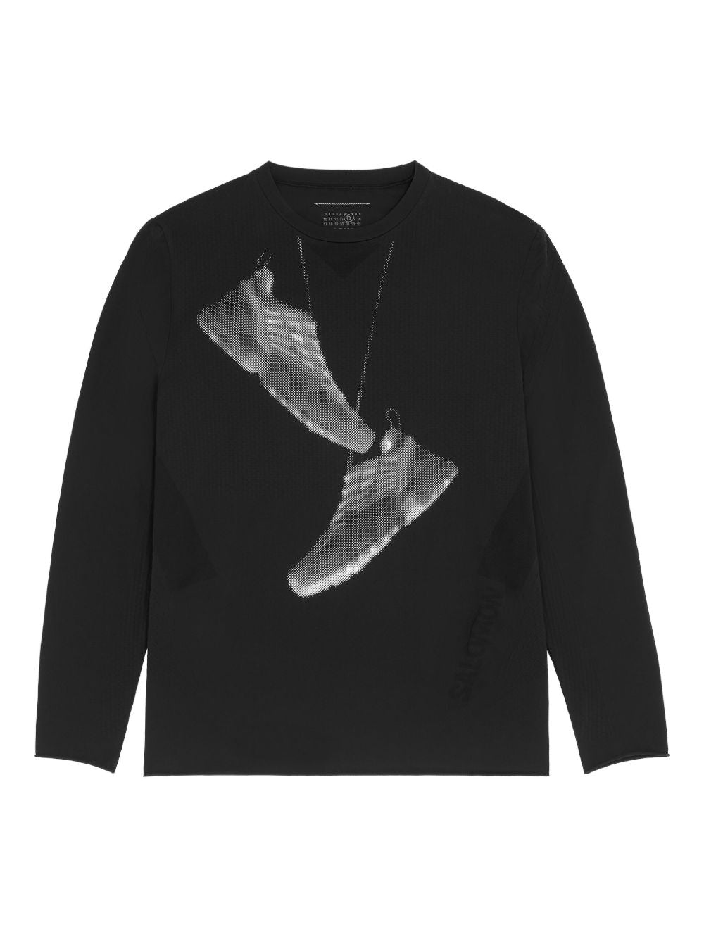 X Salomon Graphic-Print Sweatshirt Maison margiela – Гарантія оригінальності – боковий вид