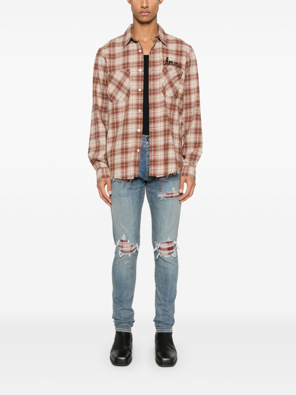 Оригінальна Shotgun Flannel Shirt Amiri – вид ззаду