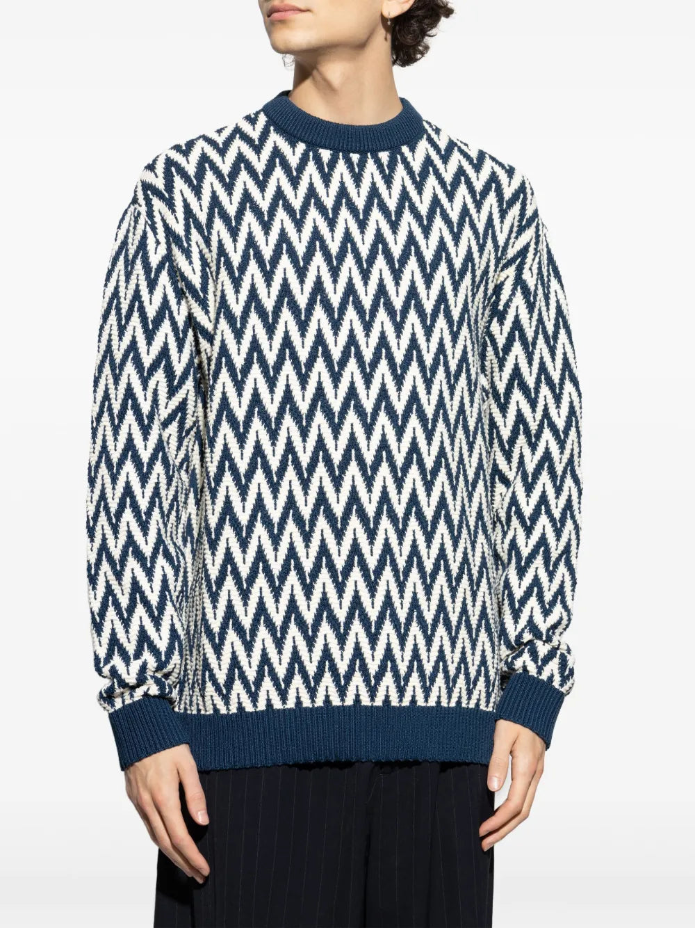 Zigzag Motif Sweater Lanvin – Гарантія оригінальності – детальний вид