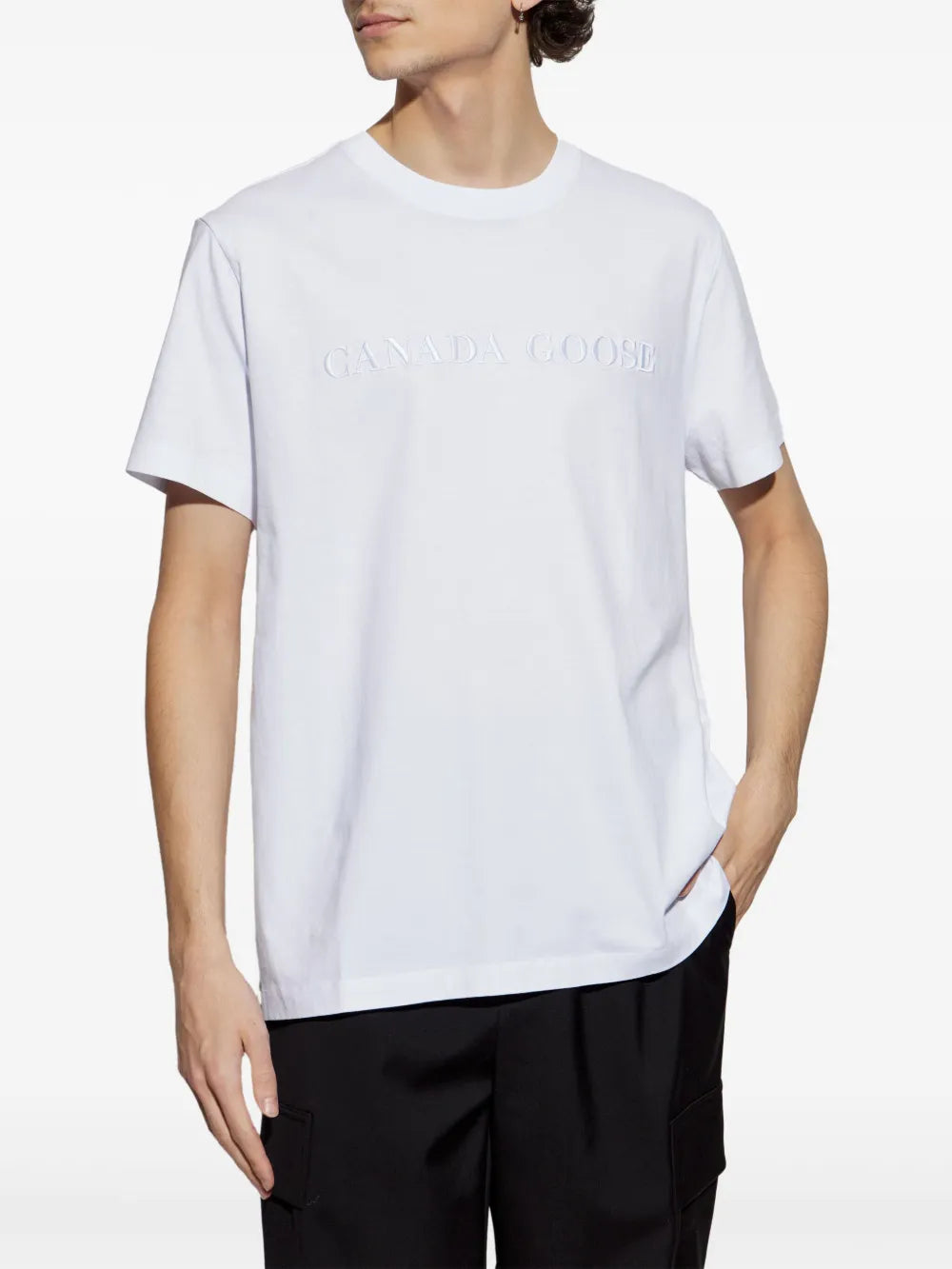 Оригінальна Logo-Embroidered T-Shirt Canada goose – детальний вид