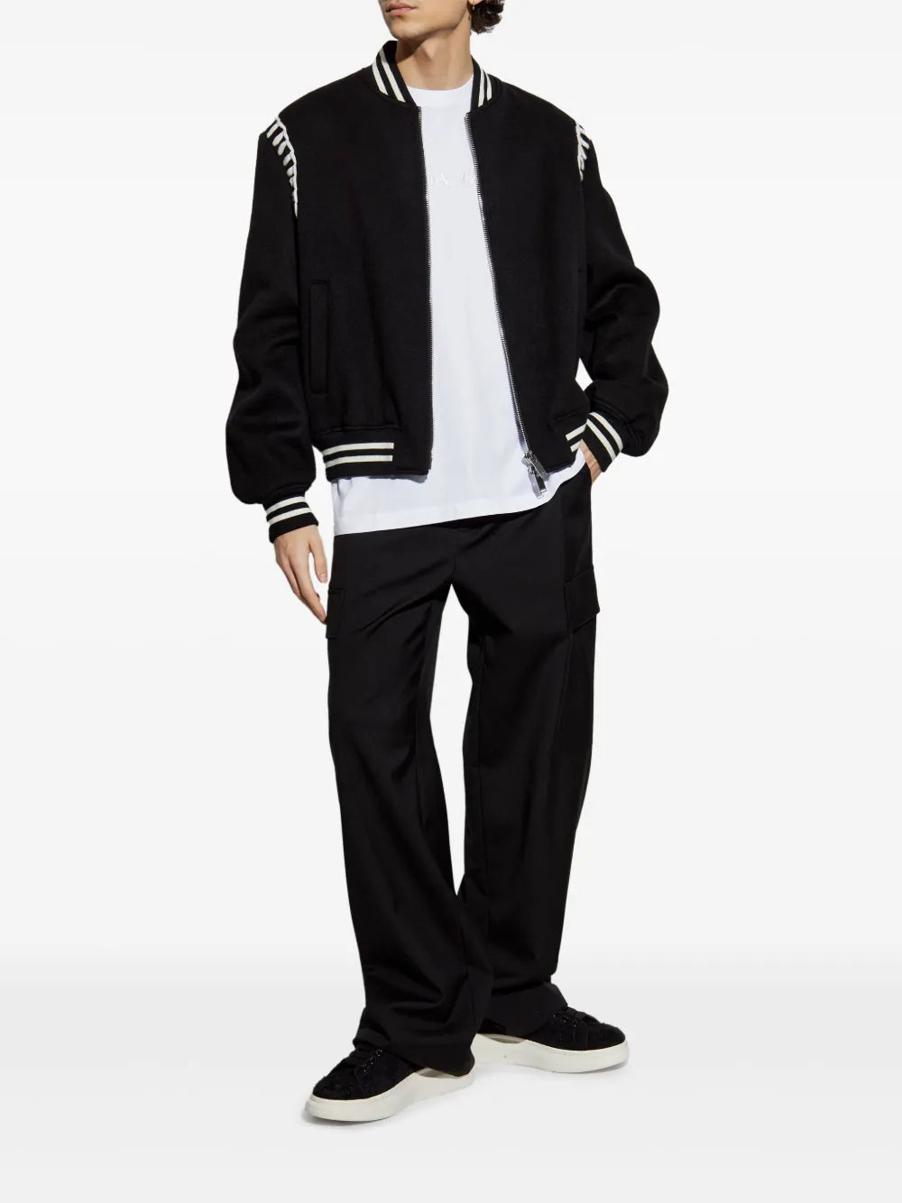 Оригінальна Logo-Embroidered T-Shirt Canada goose – вид ззаду