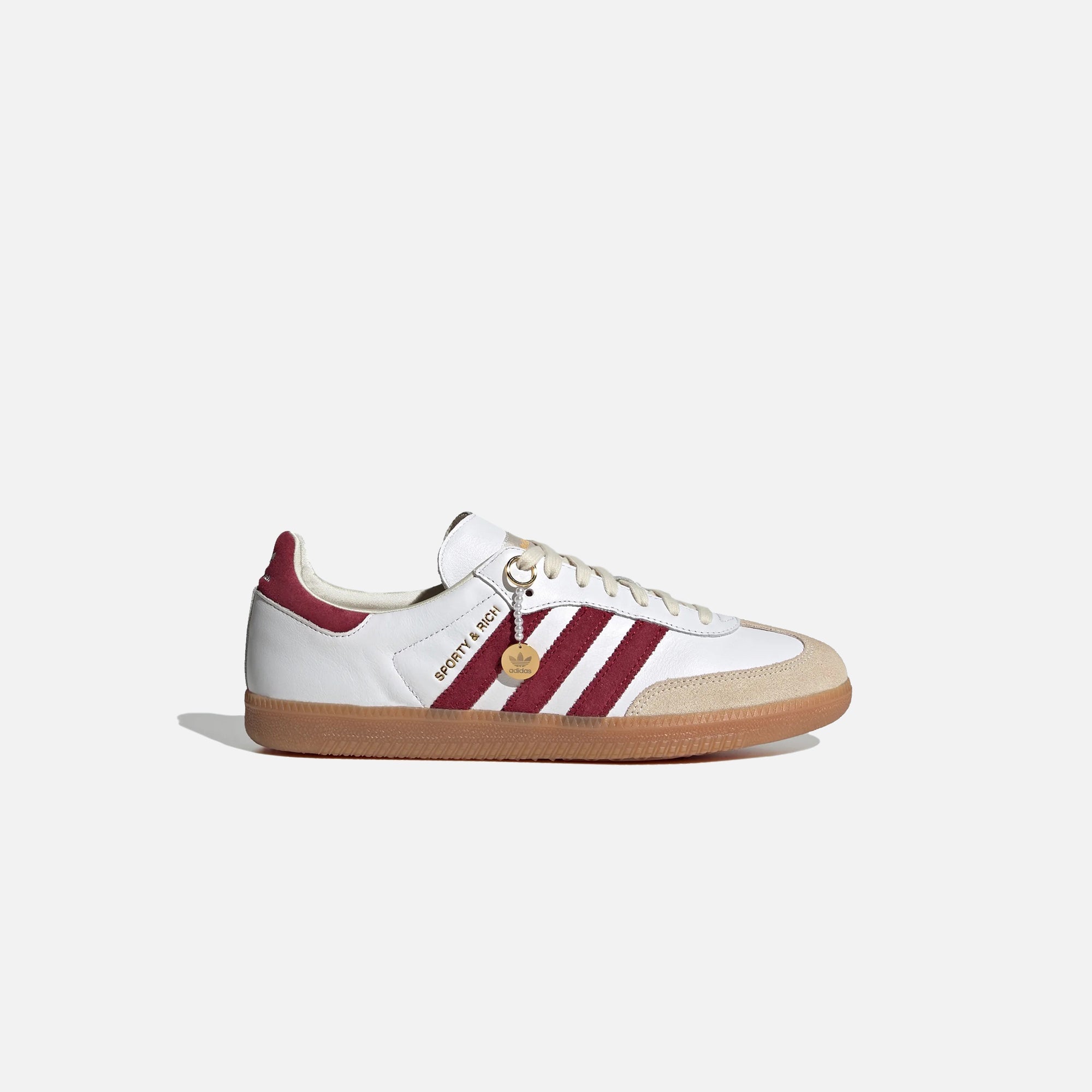 X Sporty & Rich Samba Og White Adidas – Гарантія оригінальності – боковий вид - ADIDAS