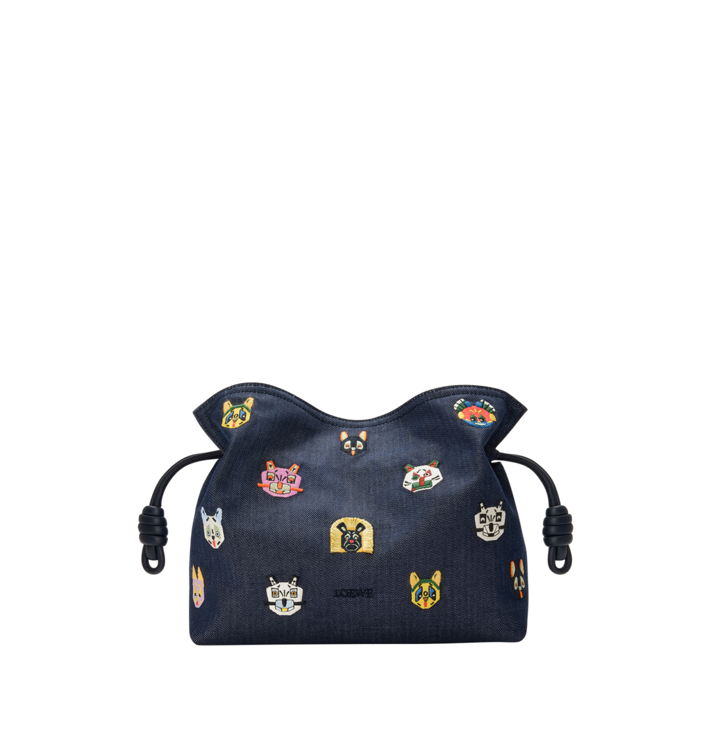 Flamenco Medium Cats Clutch Loewe оригінал – Купити в Україні – боковий вид