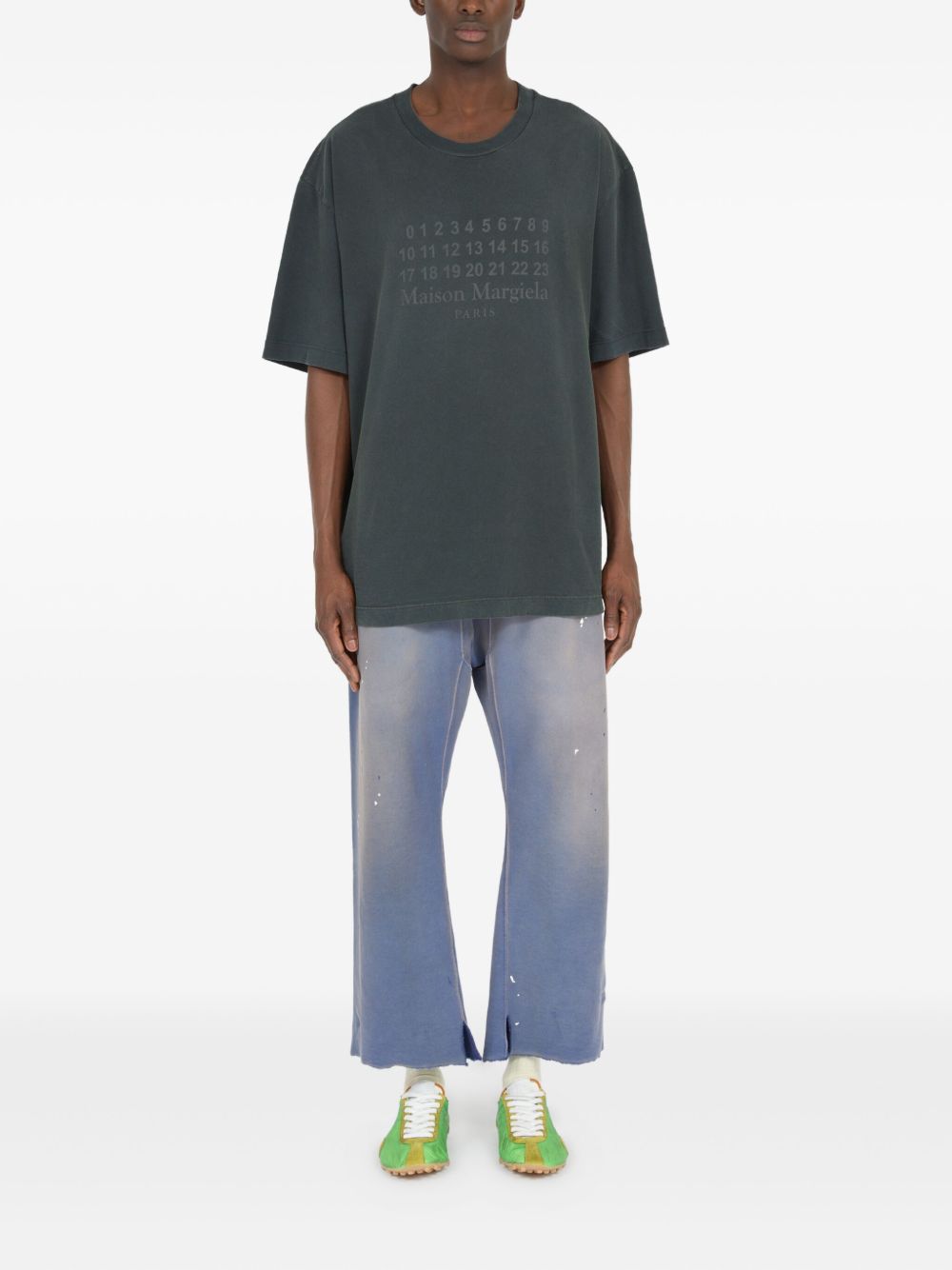 Logo-Print T-Shirt Maison margiela – Гарантія оригінальності – вид ззаду