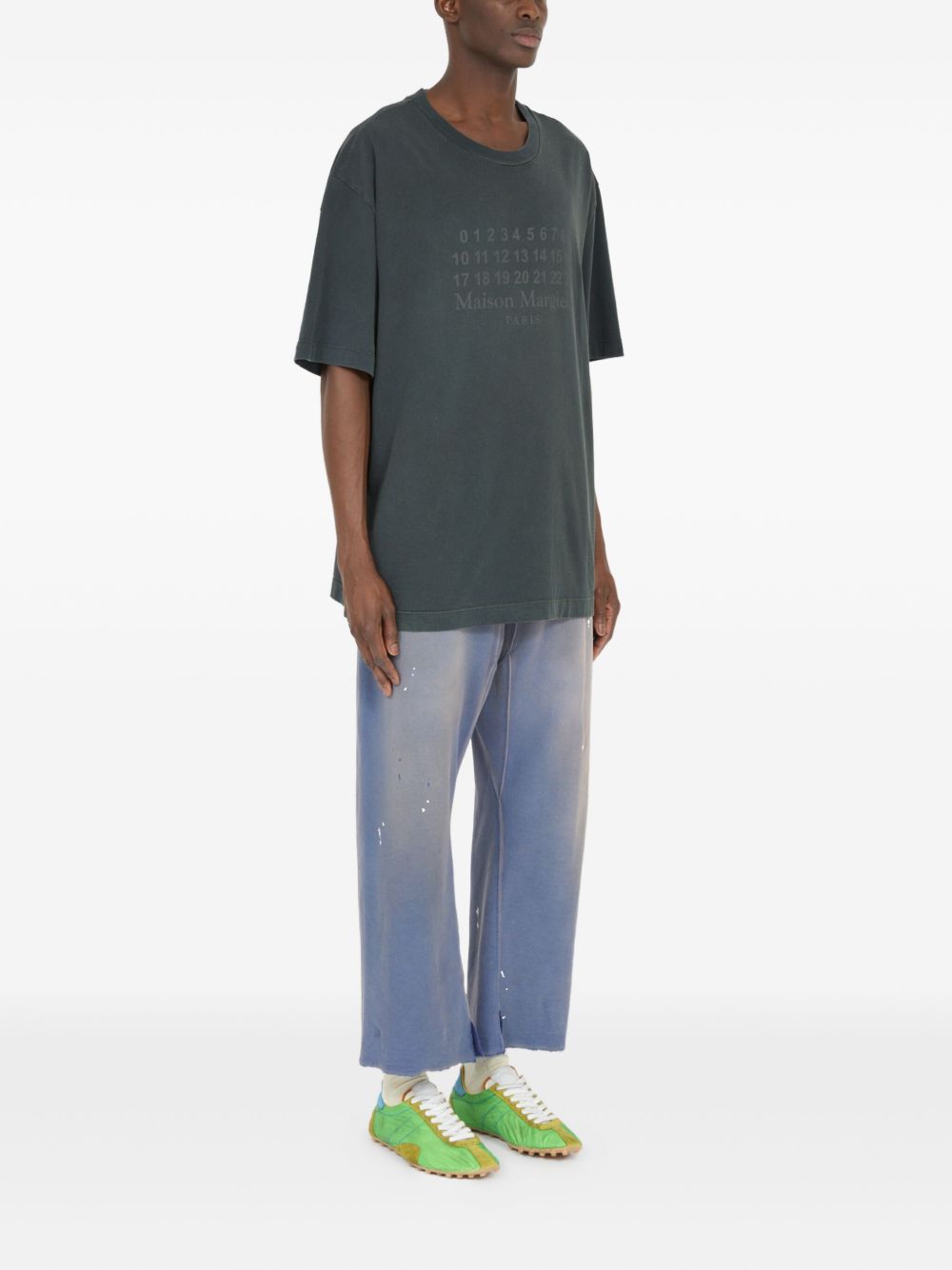 Logo-Print T-Shirt Maison margiela – Гарантія оригінальності – детальний вид