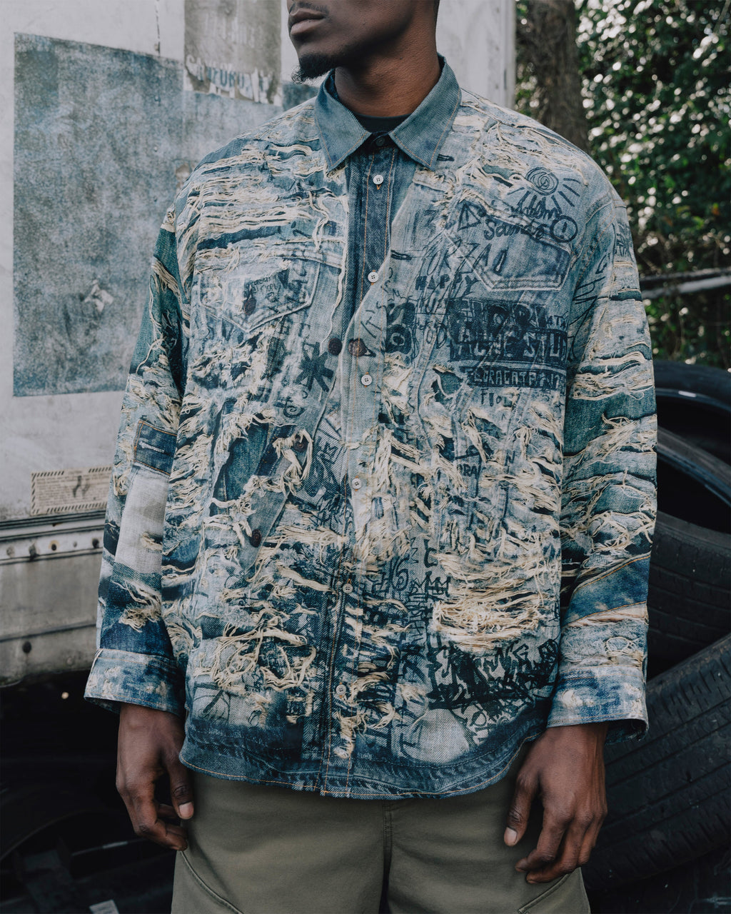Printed Shirt Acne studios – Гарантія оригінальності – вид ззаду