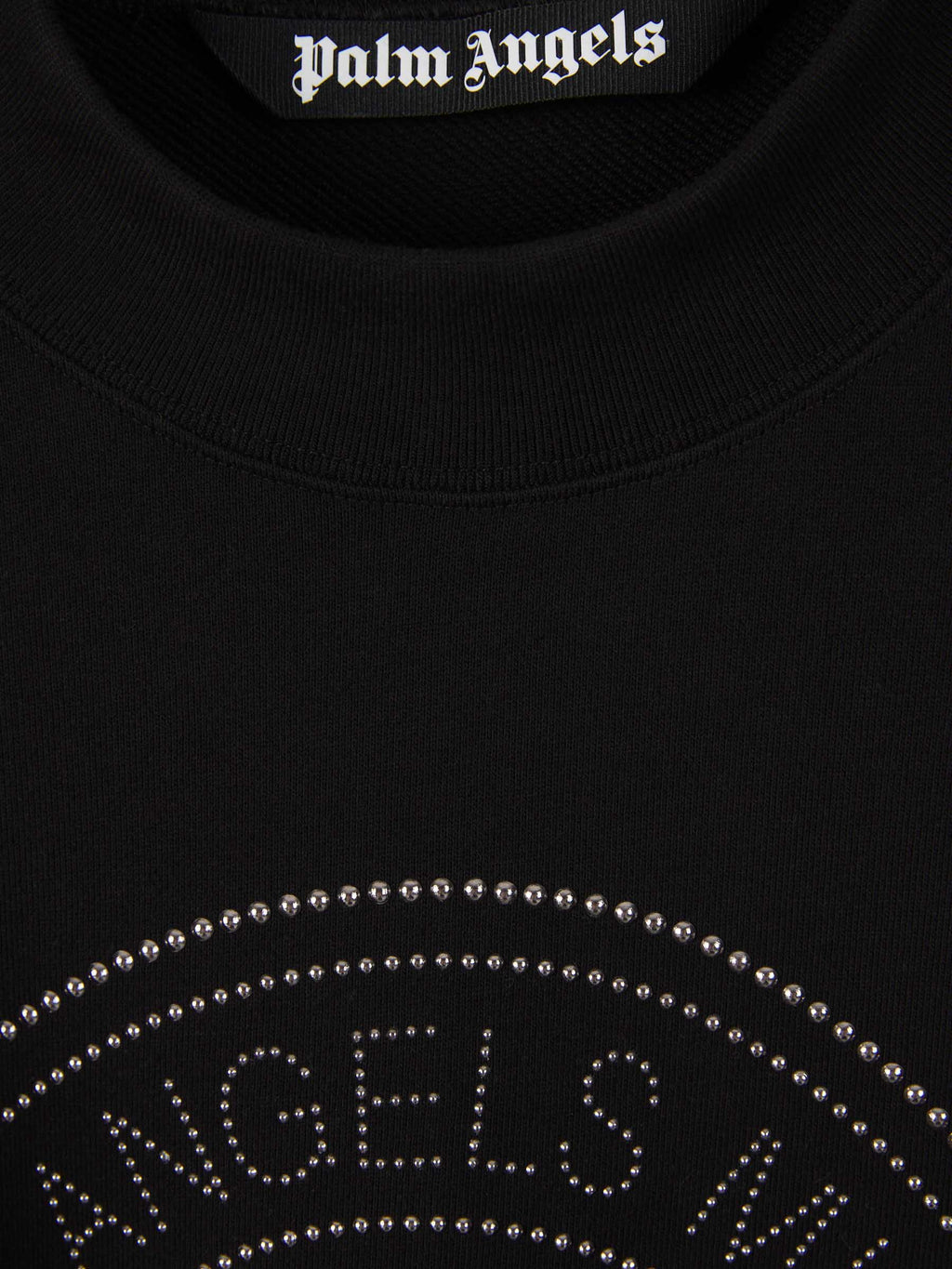 Cotton Crewneck Sweatshirt Palm angels – Гарантія оригінальності – детальний вид