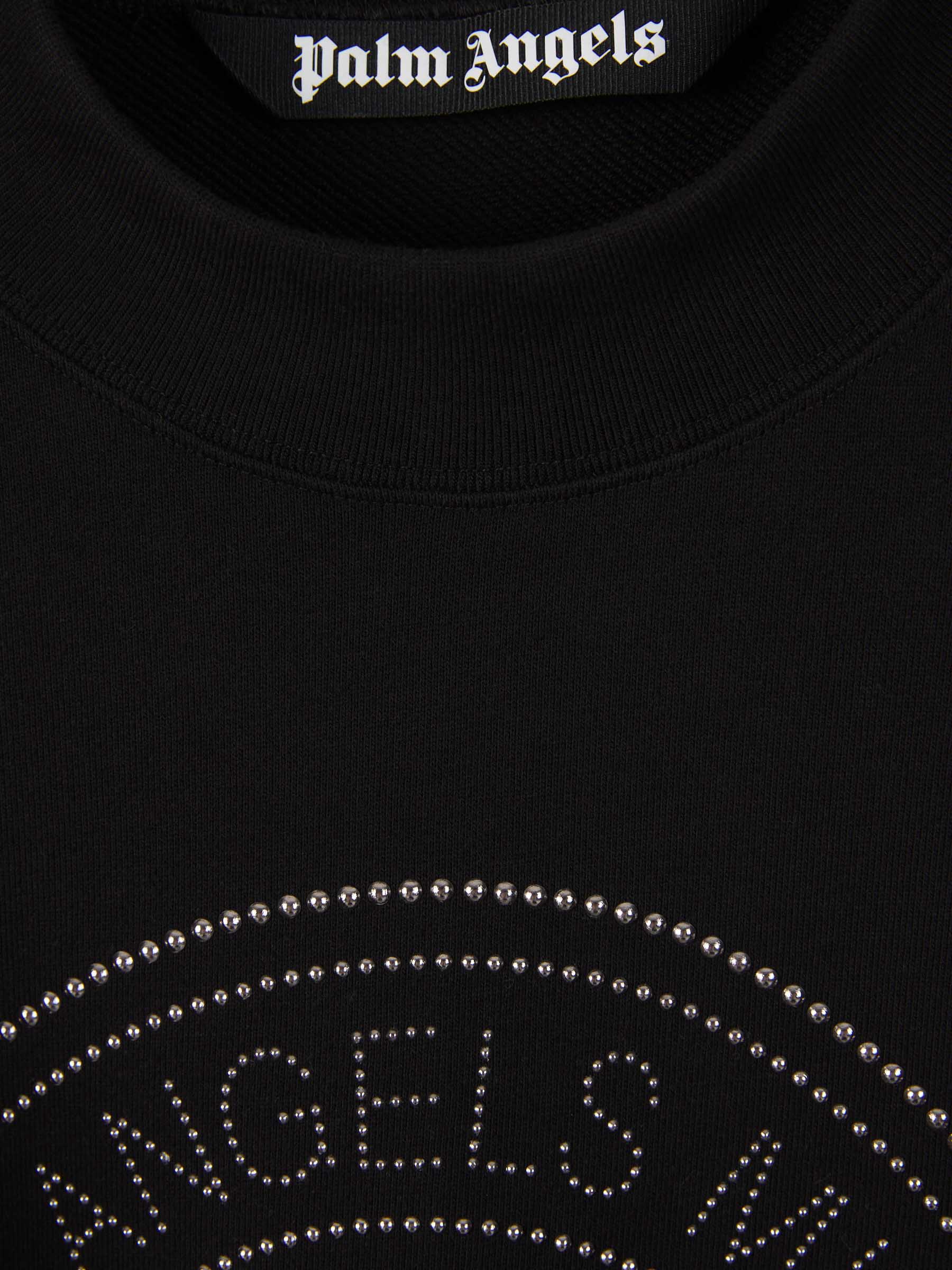 Cotton Crewneck Sweatshirt Palm angels – Гарантія оригінальності – детальний вид