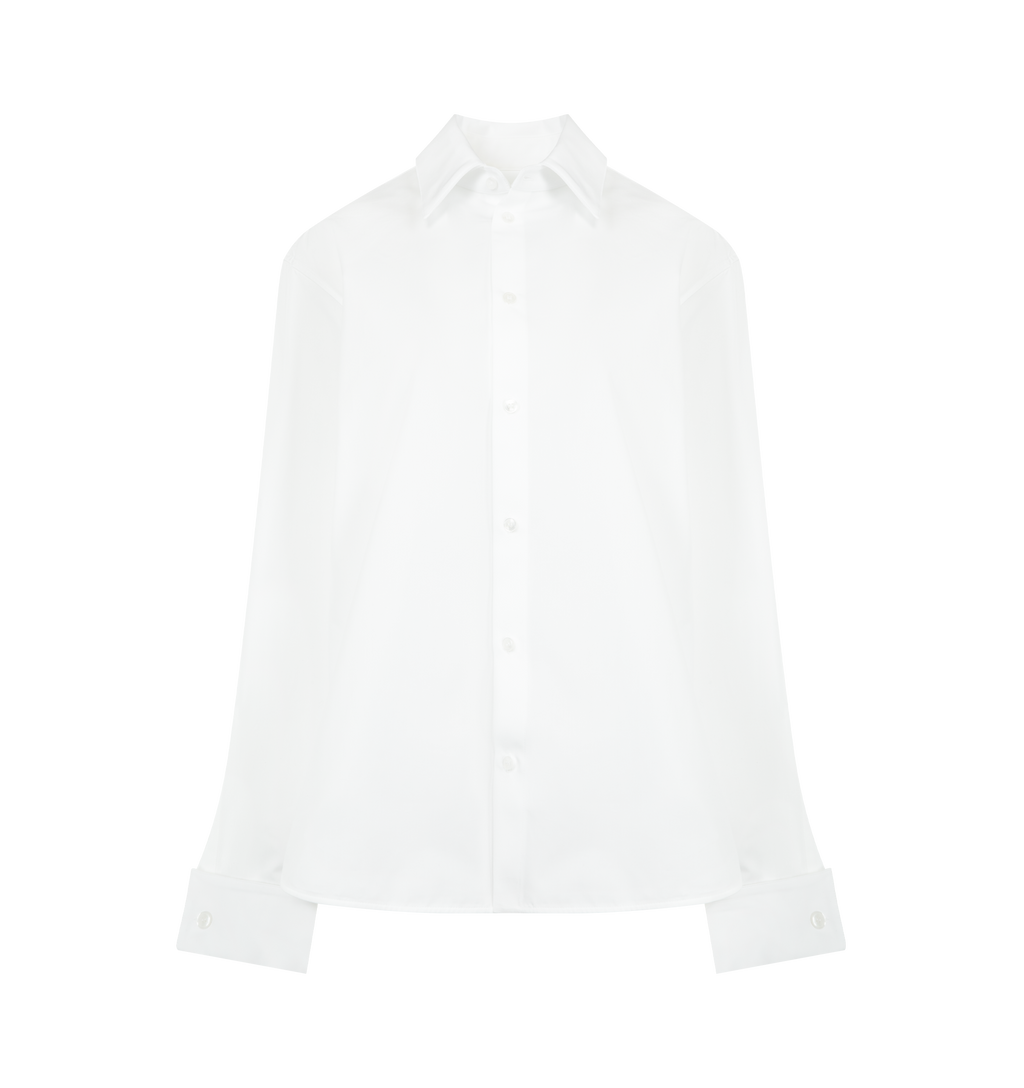 Oversized Buttoned Shirt Saint laurent – Гарантія оригінальності – боковий вид