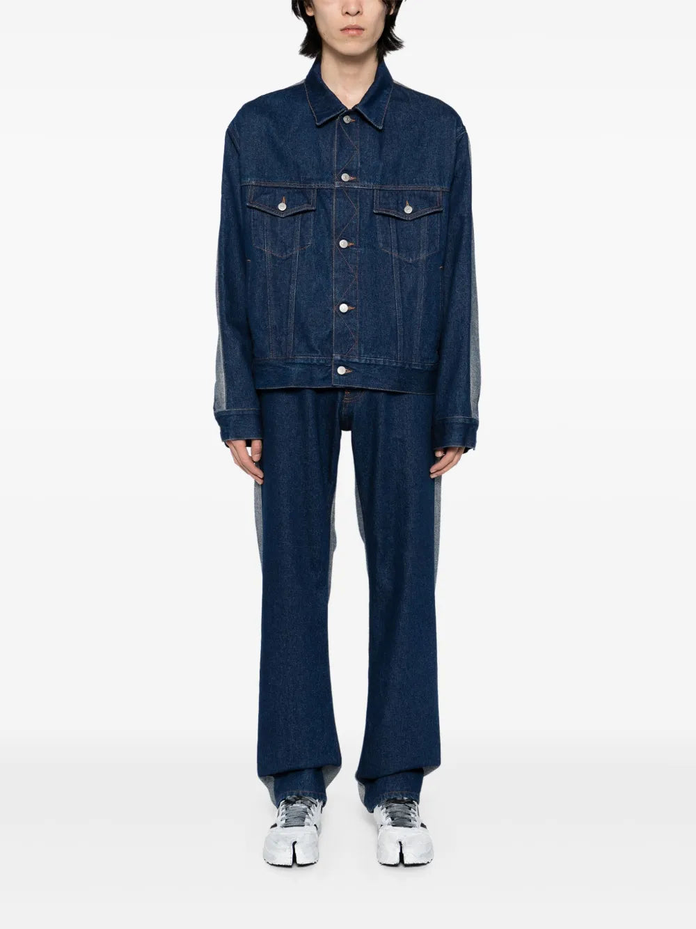 Оригінальна Patched Straight-Leg Jeans Maison margiela – вид ззаду