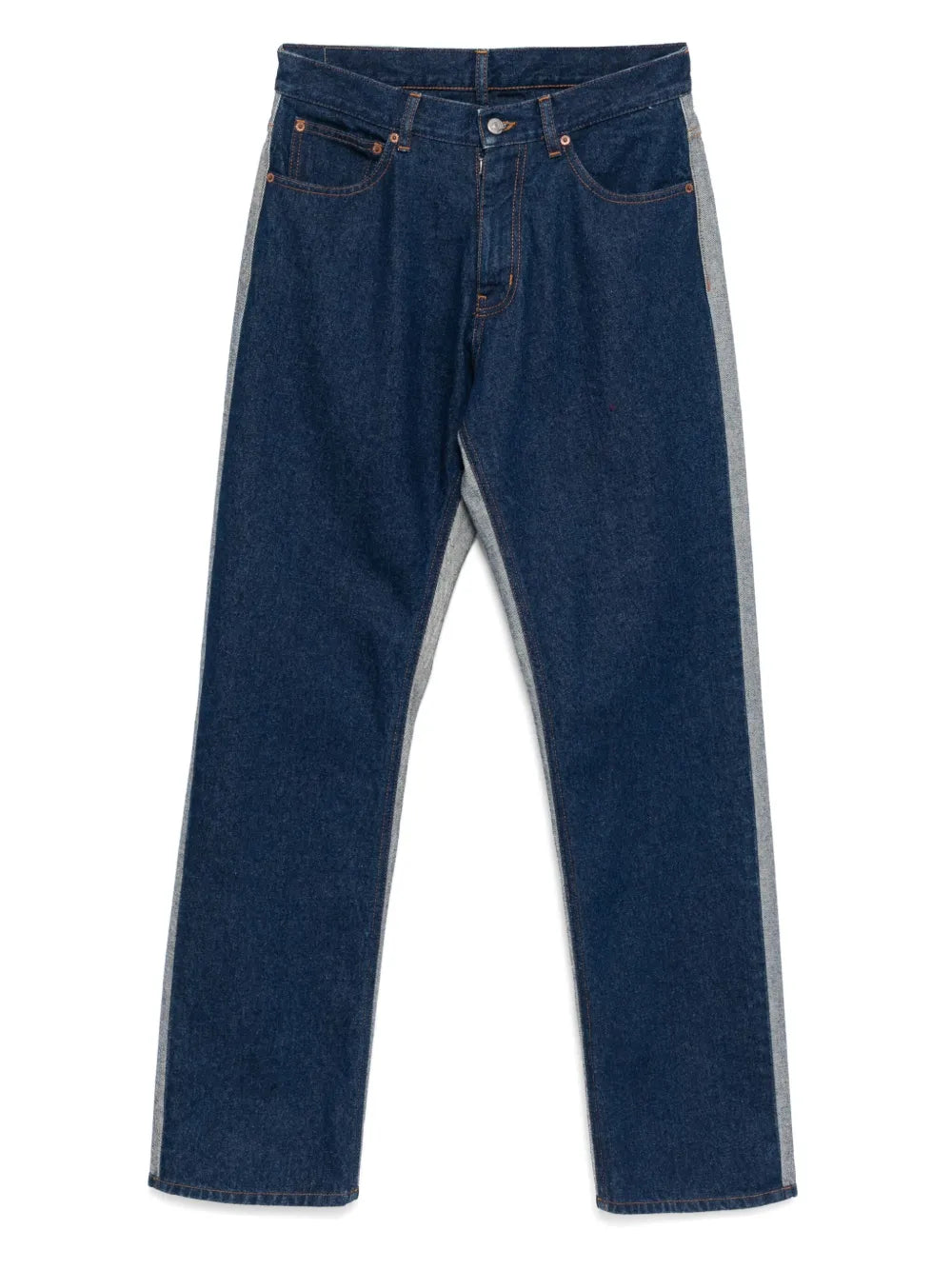 Оригінальна Patched Straight-Leg Jeans Maison margiela – боковий вид