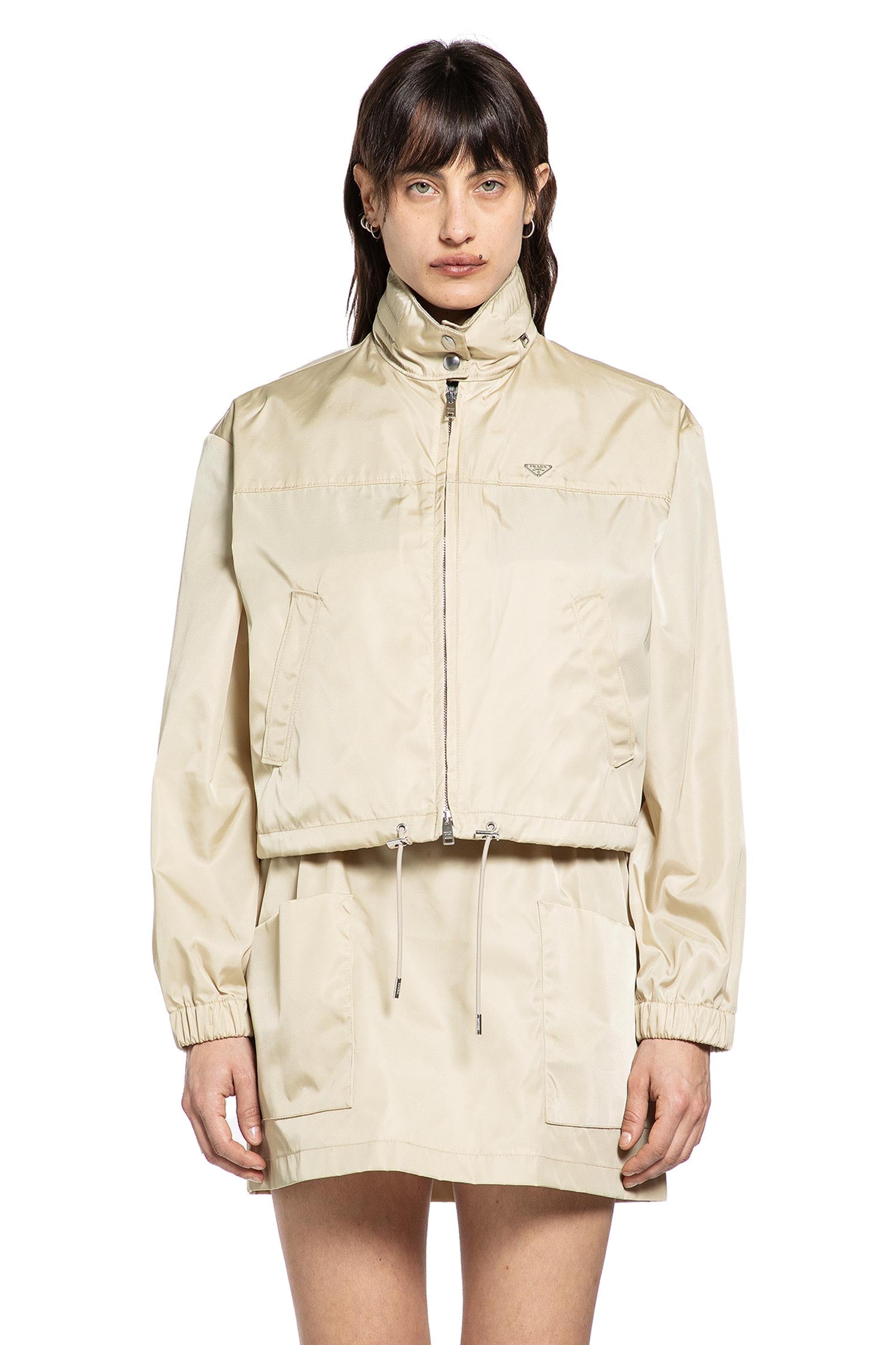 Оригінальна Re-Nylon Windbreaker Prada – боковий вид