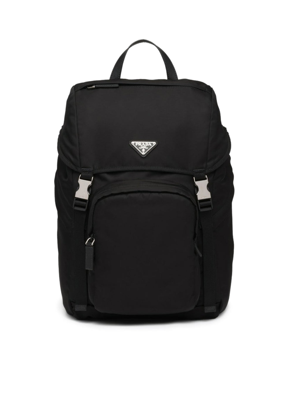Оригінальна Backpack In Re-Nylon And Saffiano Leather Prada – боковий вид