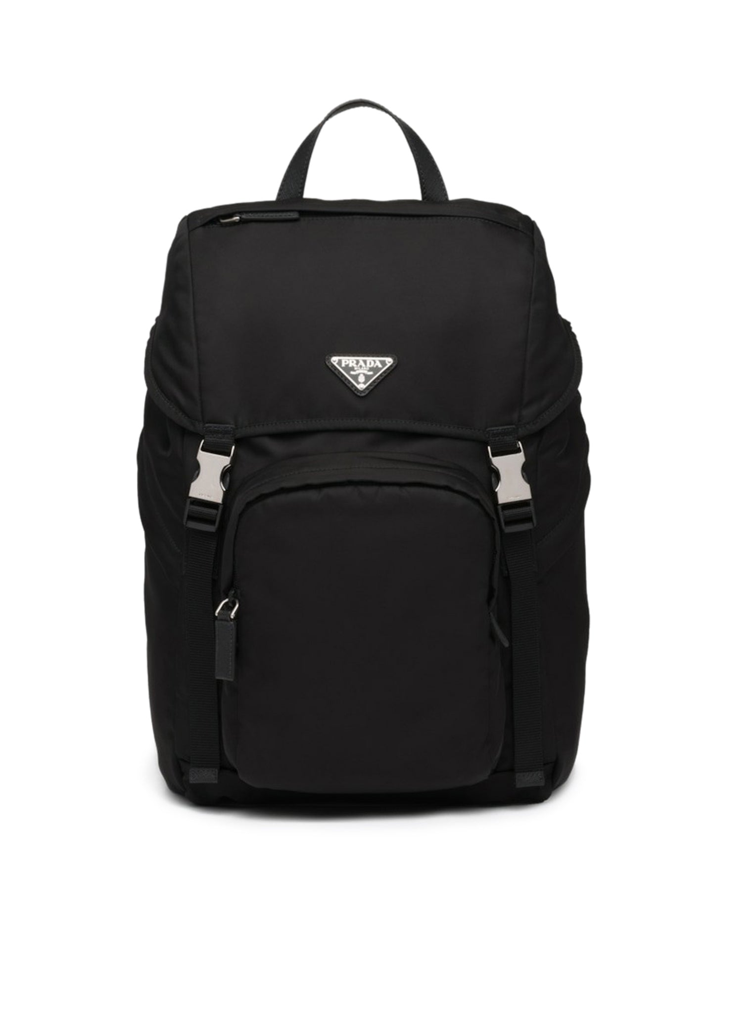 Оригінальна Backpack In Re-Nylon And Saffiano Leather Prada – боковий вид