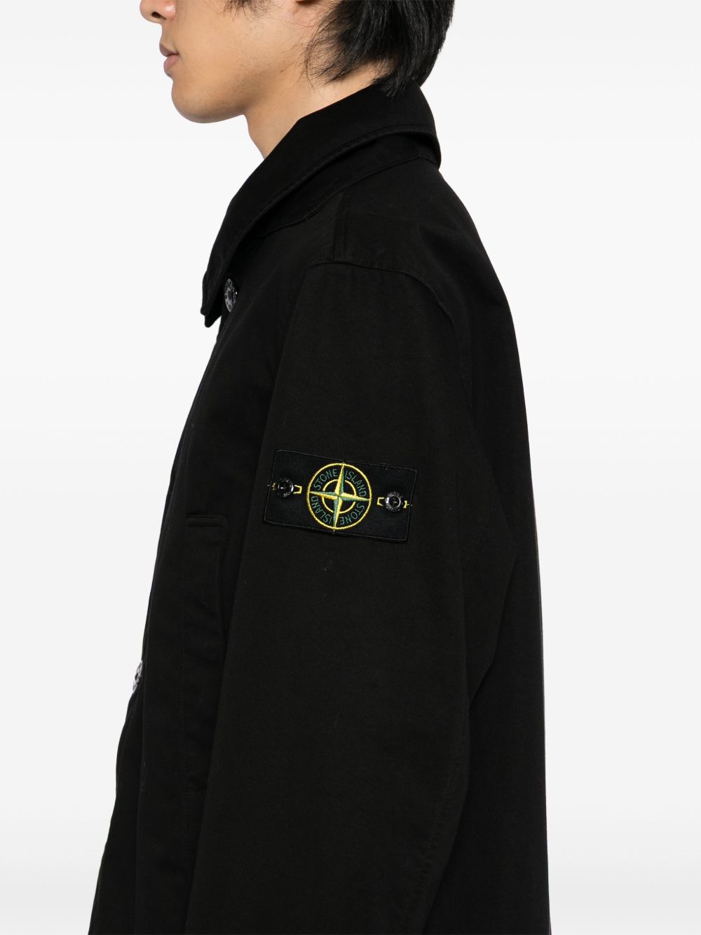 Cotton Trench Coat Stone island оригінал – Купити в Україні – вид ззаду
