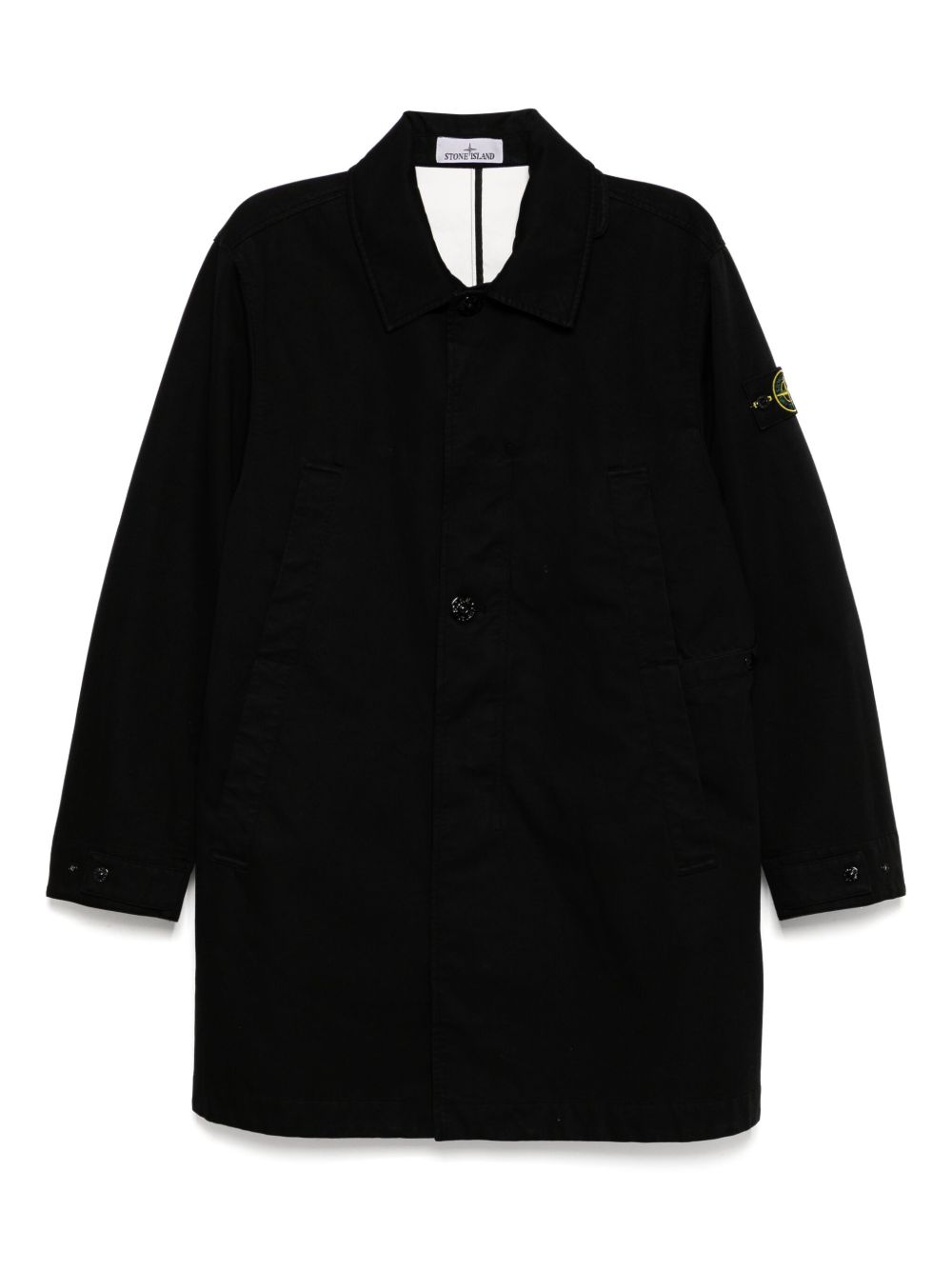 Cotton Trench Coat Stone island оригінал – Купити в Україні – боковий вид