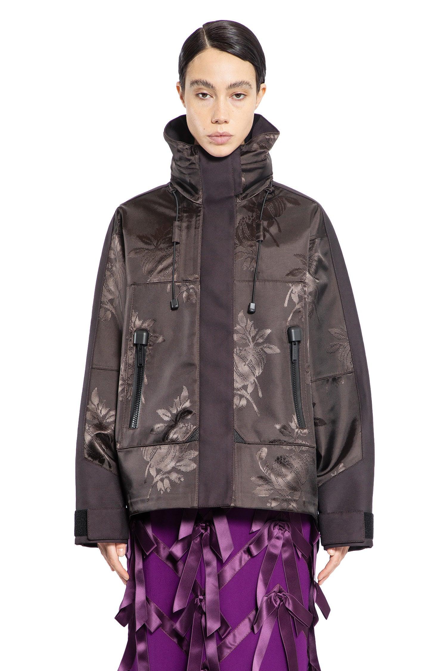 Floral Jacquard Nylon Jacket Prada оригінал – Купити в Україні – вид ззаду