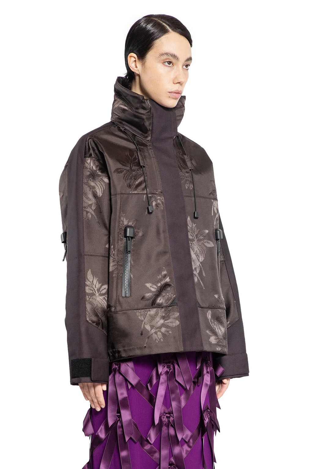 Floral Jacquard Nylon Jacket Prada оригінал – Купити в Україні – детальний вид