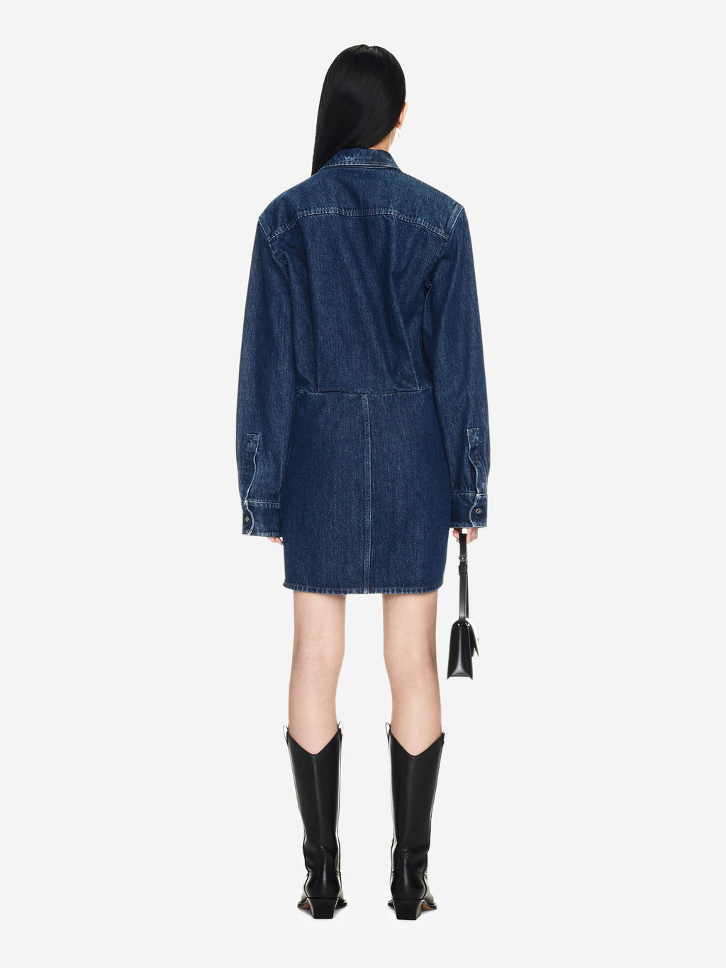Vestido Mini Camisero Off-white – Гарантія оригінальності – вид ззаду