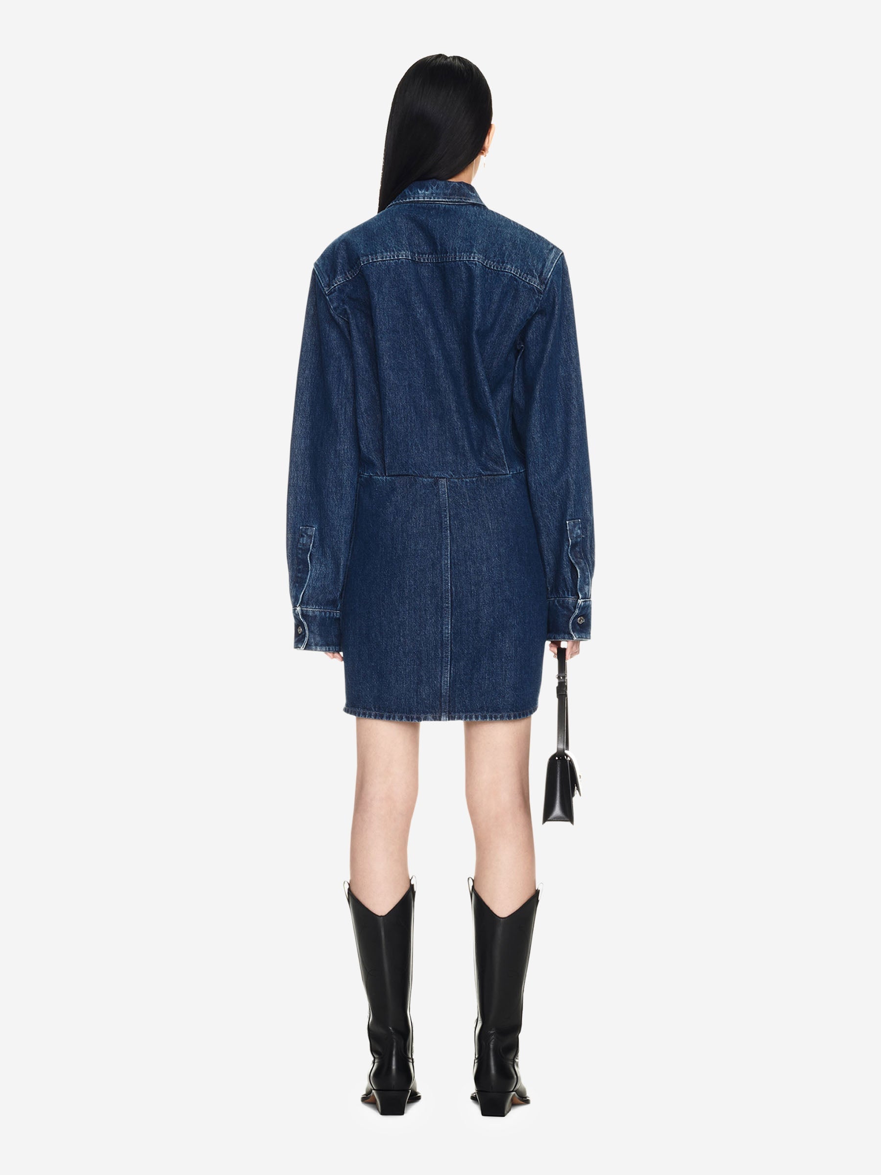 Vestido Mini Camisero Off-white – Гарантія оригінальності – вид ззаду