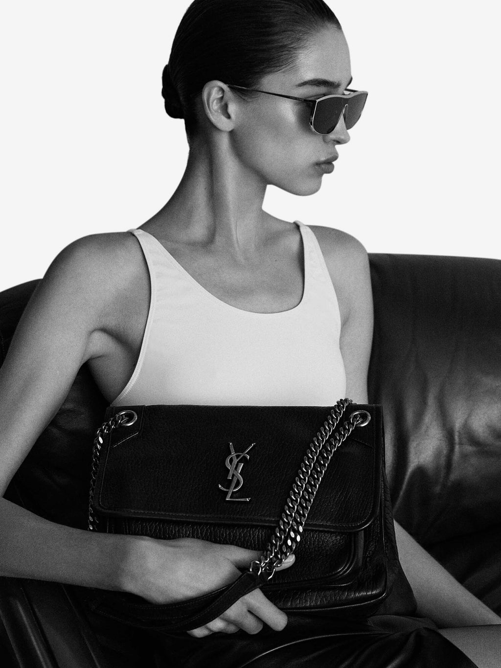 Niki M Shoulder Bag Saint laurent – Гарантія оригінальності – вид ззаду
