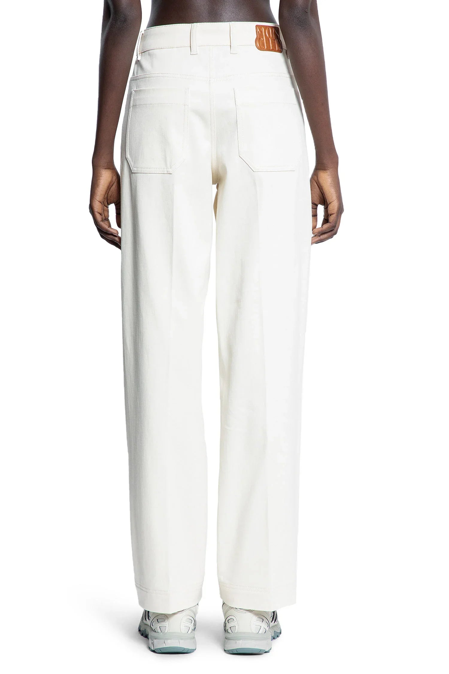 Cotton Gabardine Straight Leg Trousers Moncler – Гарантія оригінальності – збільшений вид