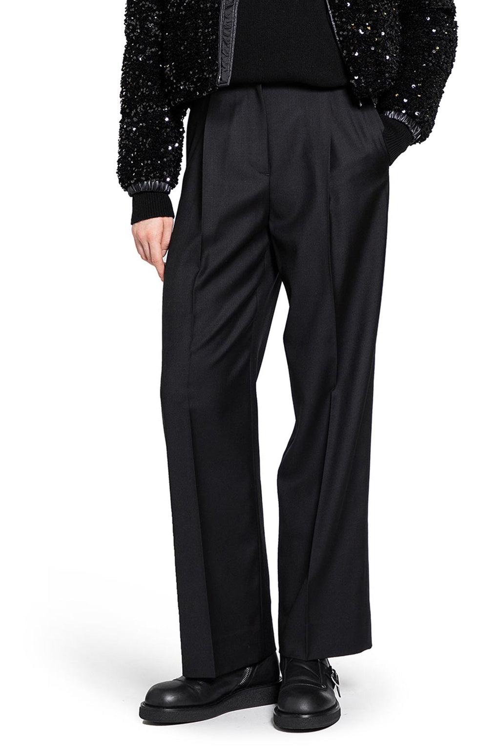 Wool Gabardine Tailored Pants Moncler оригінал – Купити в Україні – боковий вид
