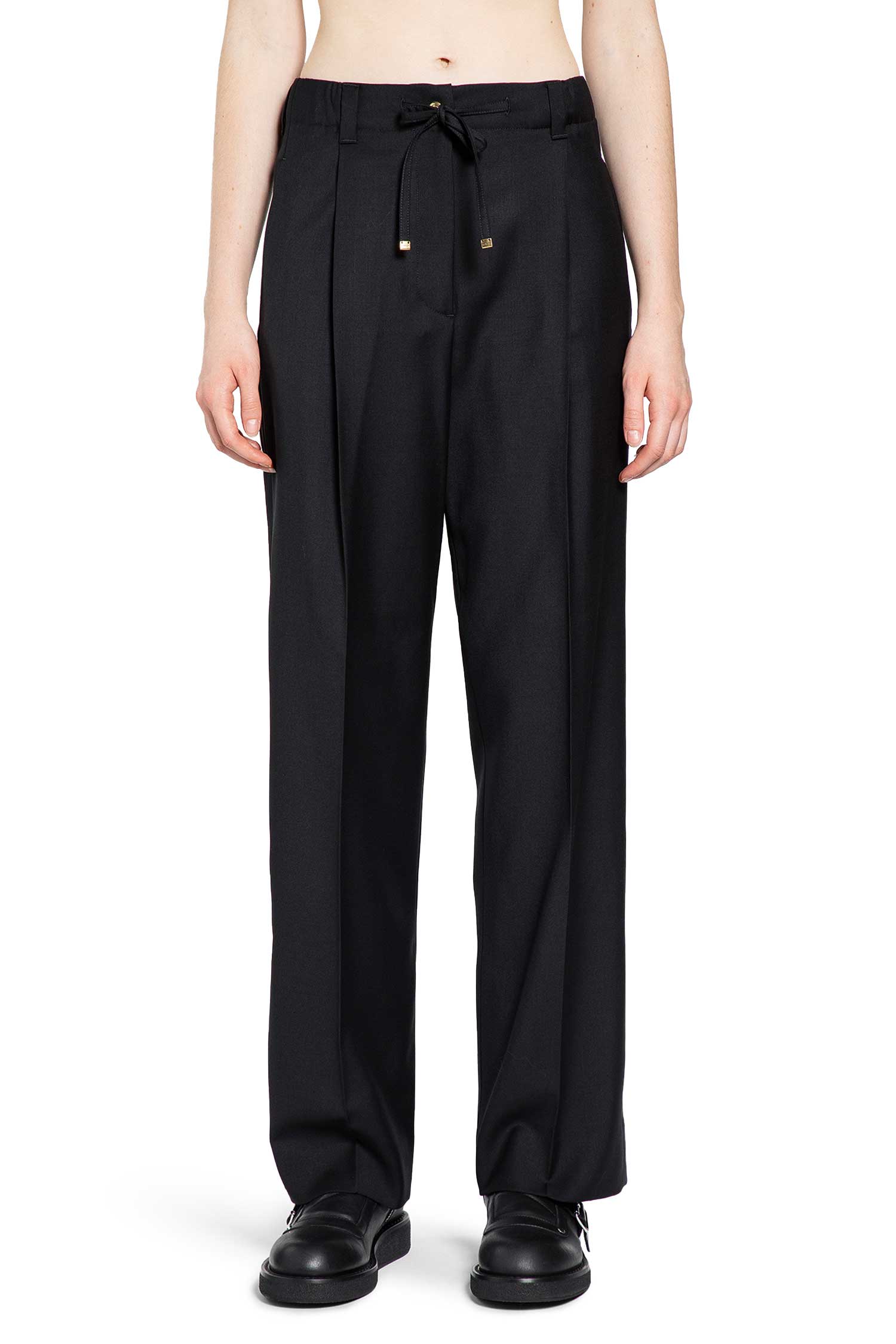 Wool Gabardine Tailored Pants Moncler оригінал – Купити в Україні – вид ззаду