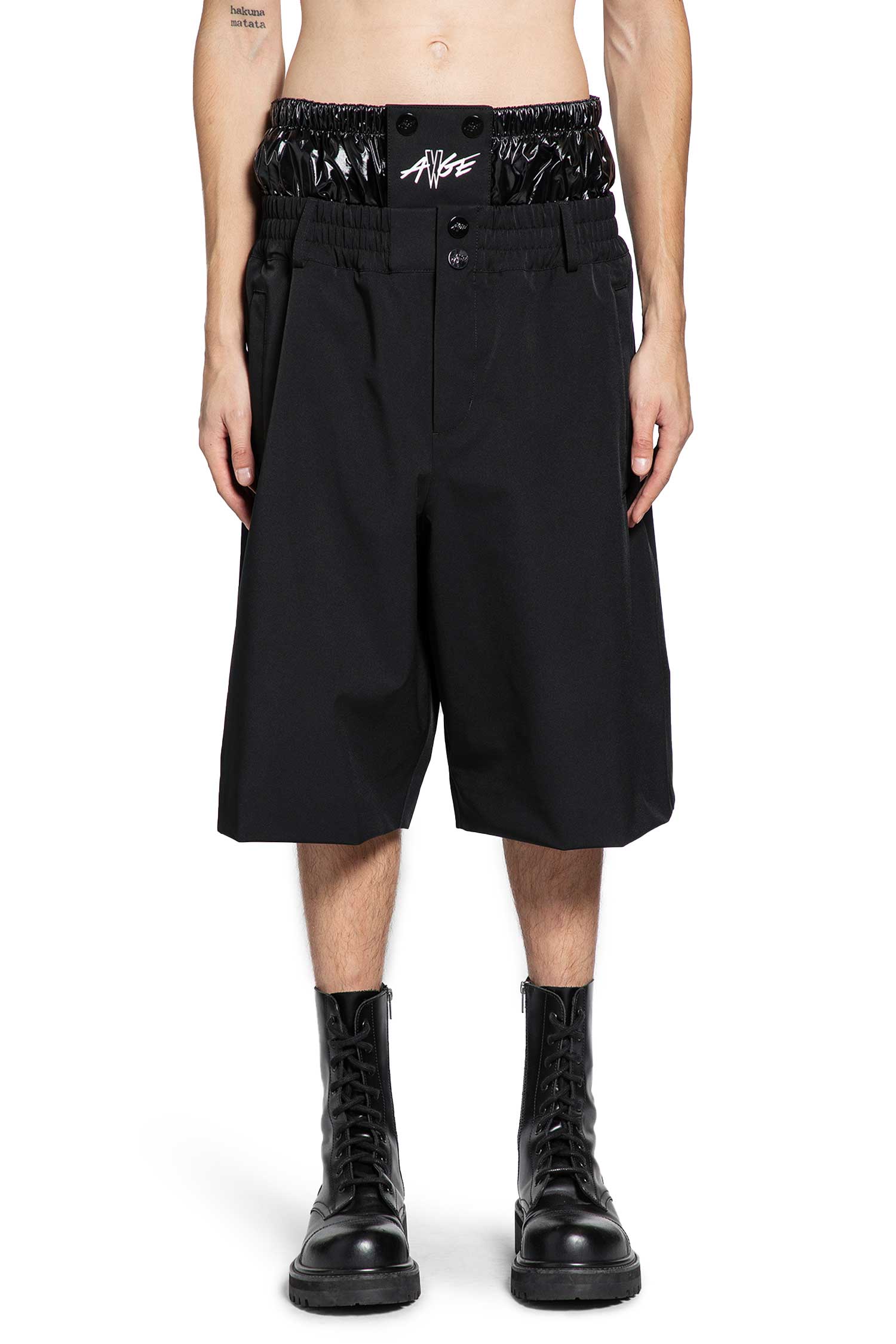 Asap Rocky Logo Print Nylon Shorts Moncler – Гарантія оригінальності – вид ззаду