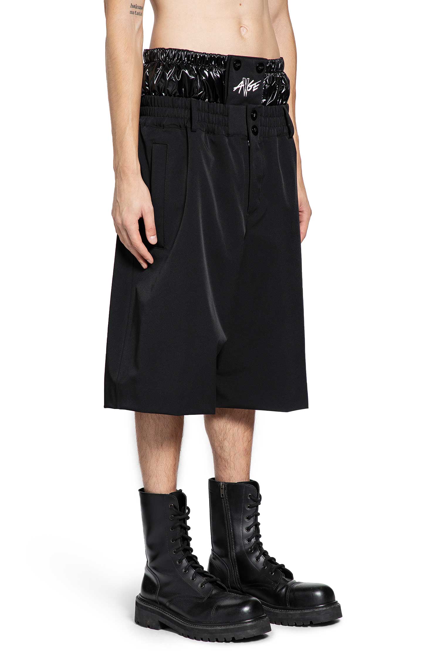 Asap Rocky Logo Print Nylon Shorts Moncler – Гарантія оригінальності – детальний вид