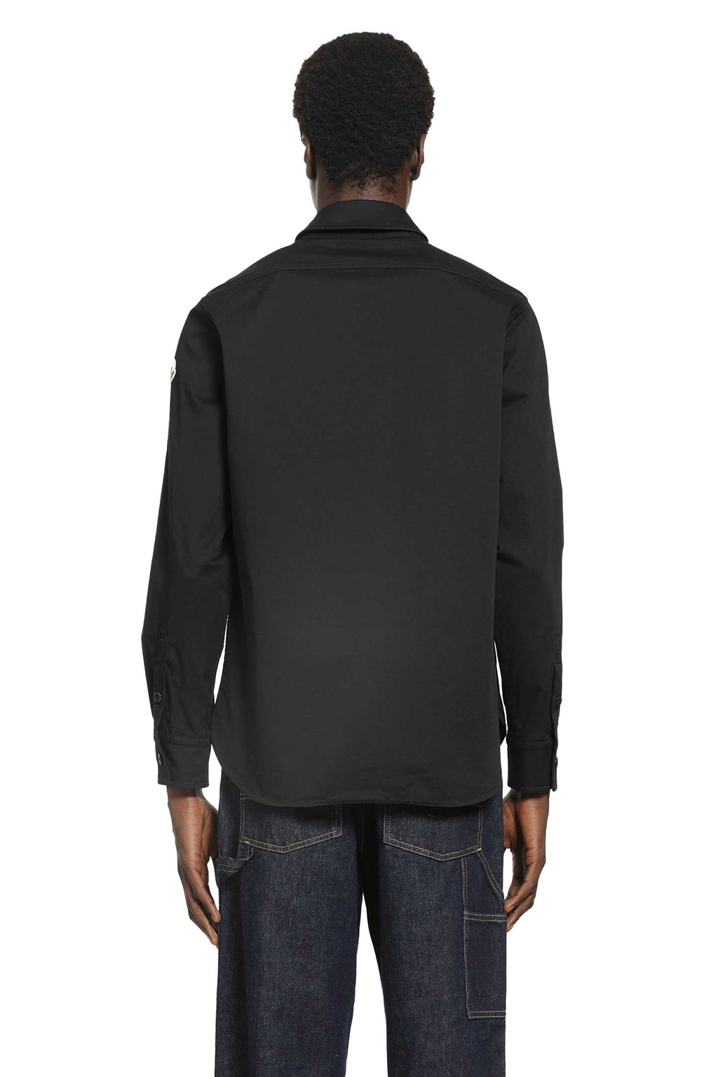 Stretch Cotton Gabardine Shirt Moncler оригінал – Купити в Україні – детальний вид
