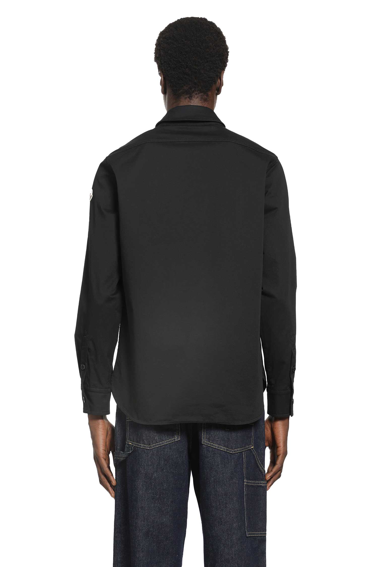 Stretch Cotton Gabardine Shirt Moncler оригінал – Купити в Україні – детальний вид