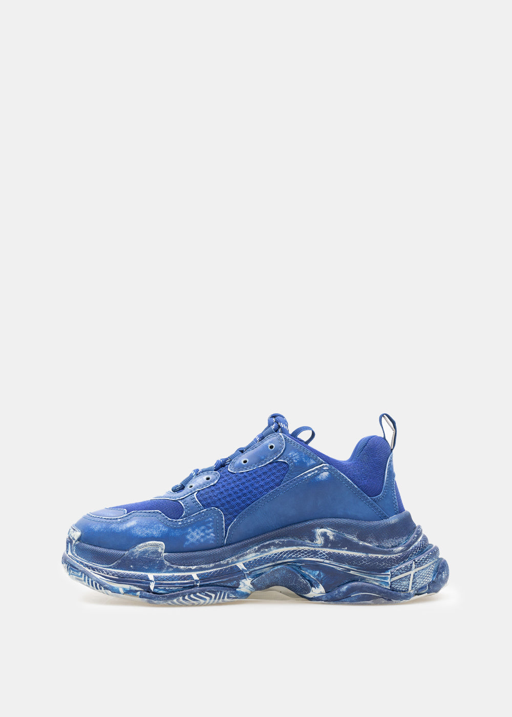 Dark Blue Triple S Sneakers Balenciaga – Гарантія оригінальності – вид ззаду