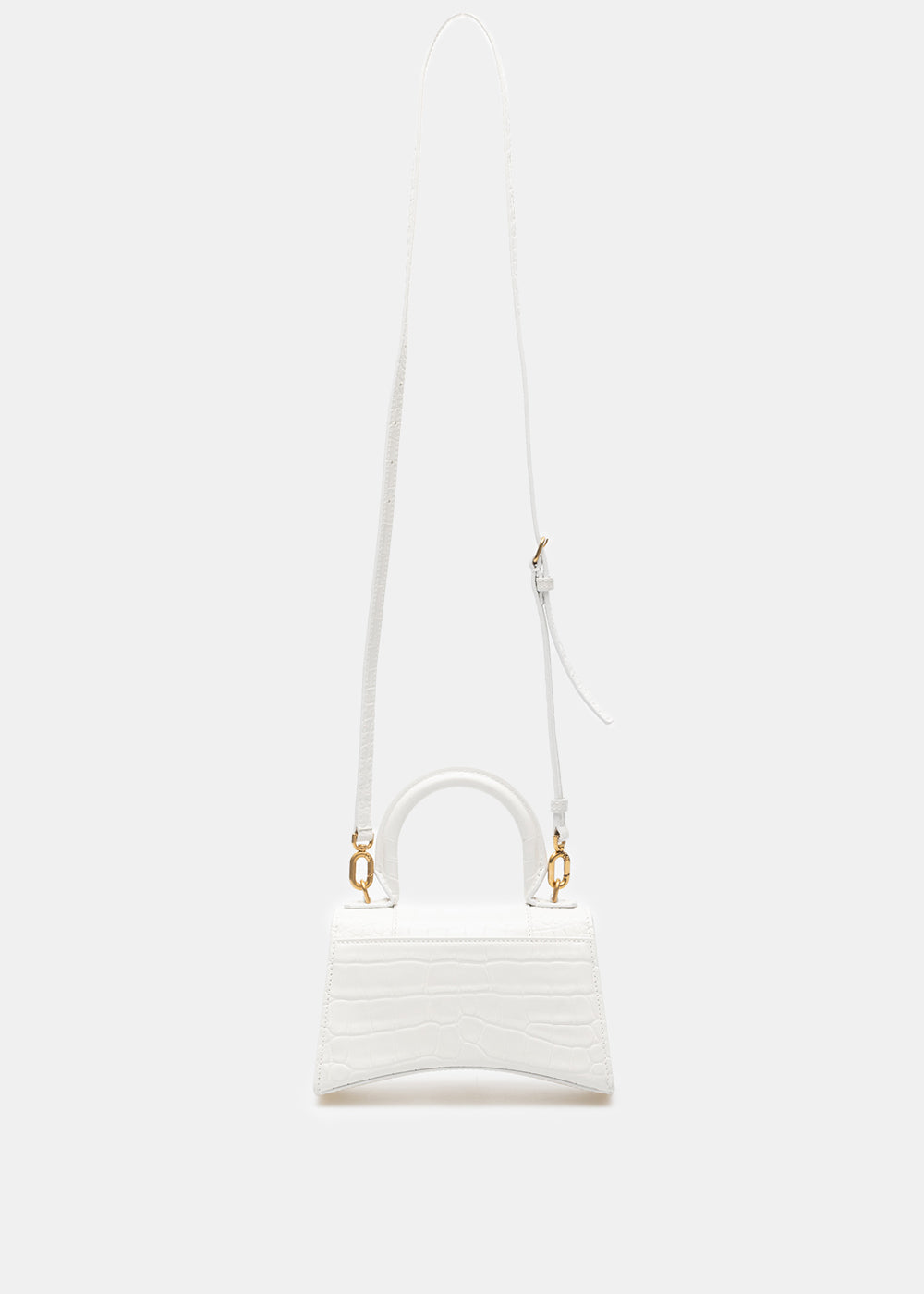 White Hourglass Xs Top Handle Bag Balenciaga – Гарантія оригінальності – вид ззаду