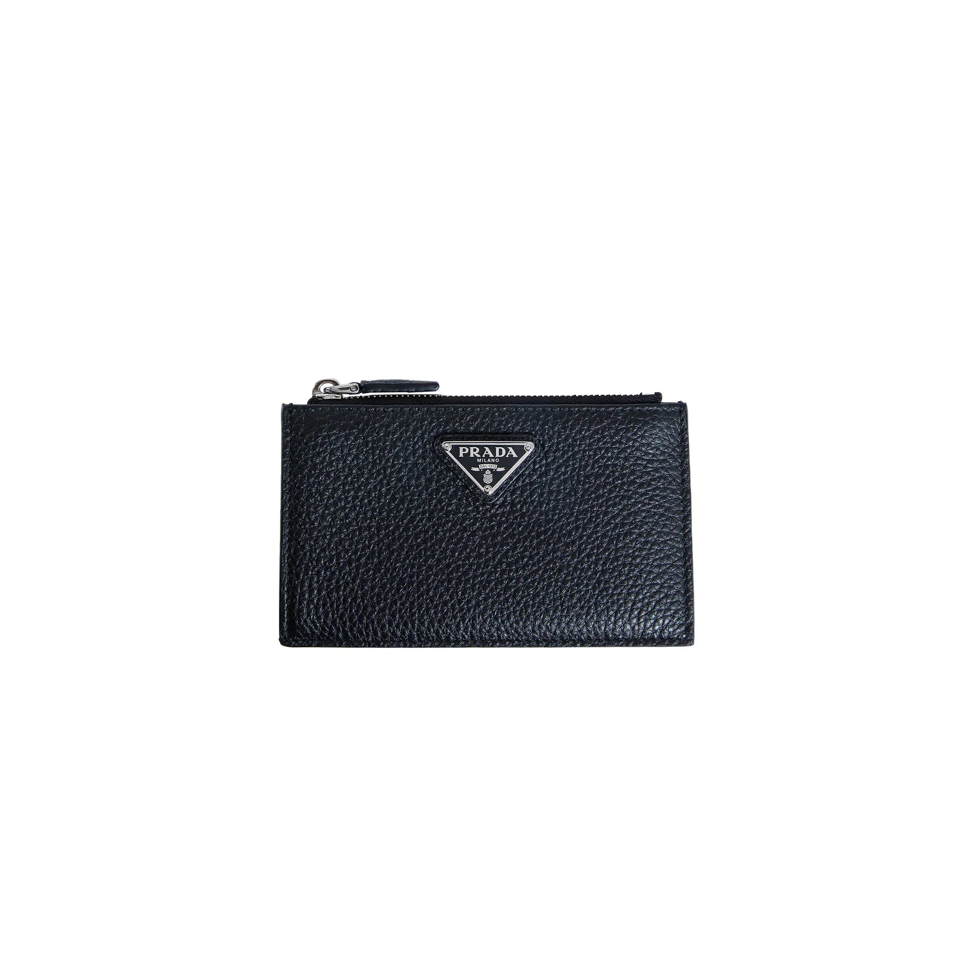 Оригінальна Zipper Leather Card Holder Prada – збільшений вид